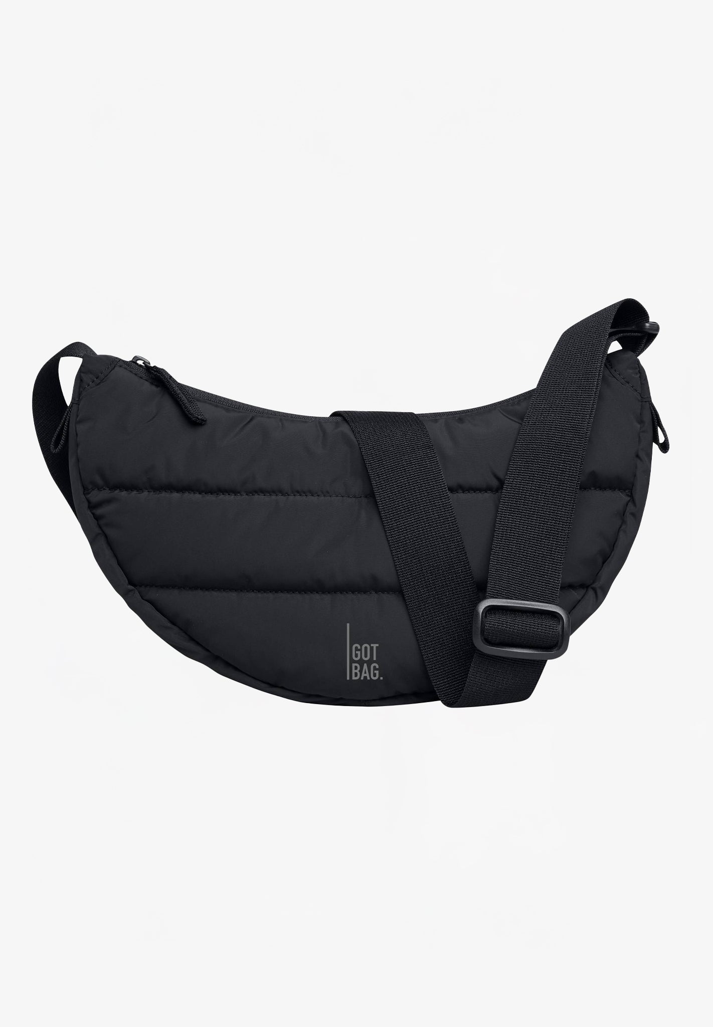 GOT BAG - Puffer Moon Bag Small - Black Monochrome - BACKYARD
