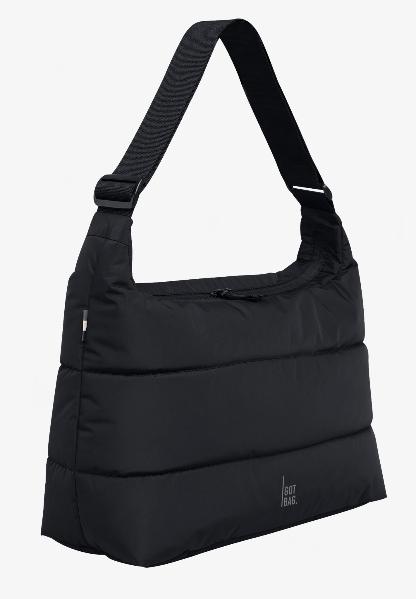 GOT BAG - Puffer Square Bag Large - Black Monochrome - BACKYARD