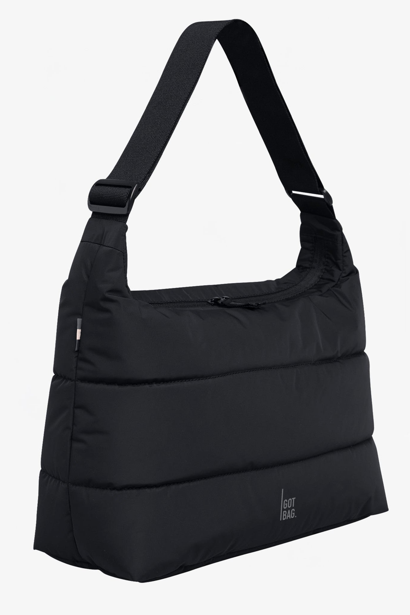 GOT BAG - Puffer Square Bag Large - Black Monochrome - BACKYARD
