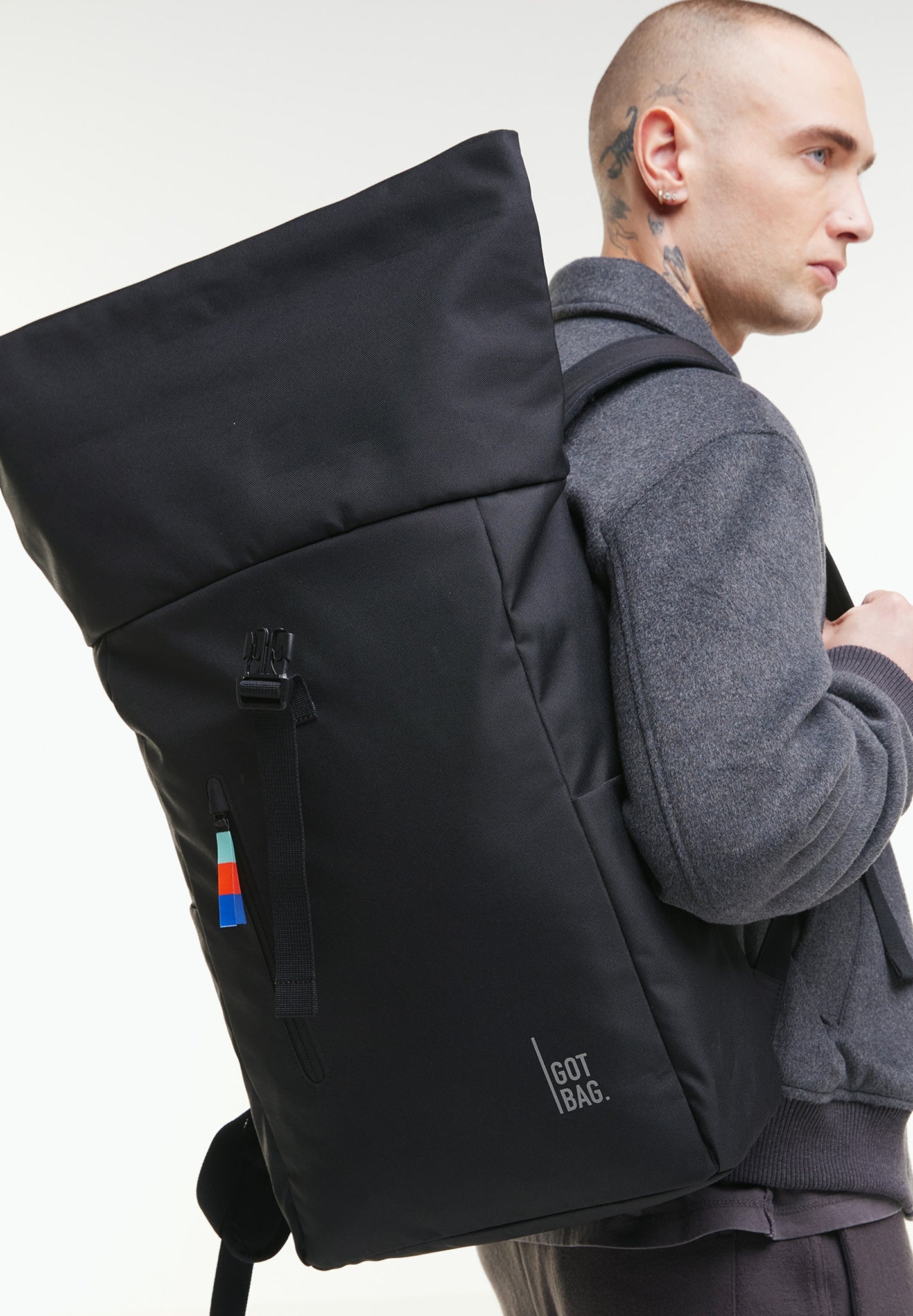 GOT BAG - Rolltop Easy - Black - BACKYARD