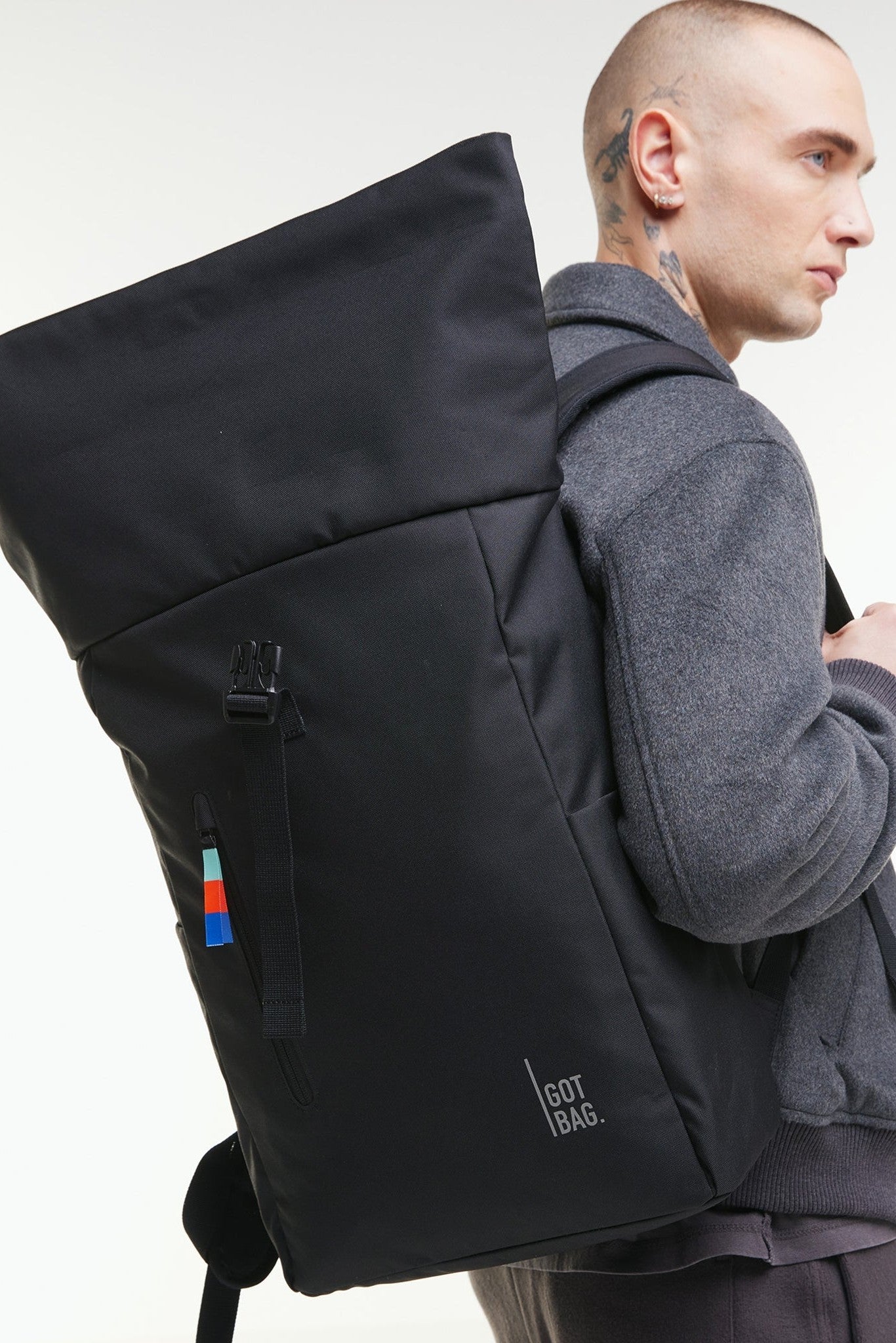 GOT BAG - Rolltop Easy - Black - BACKYARD