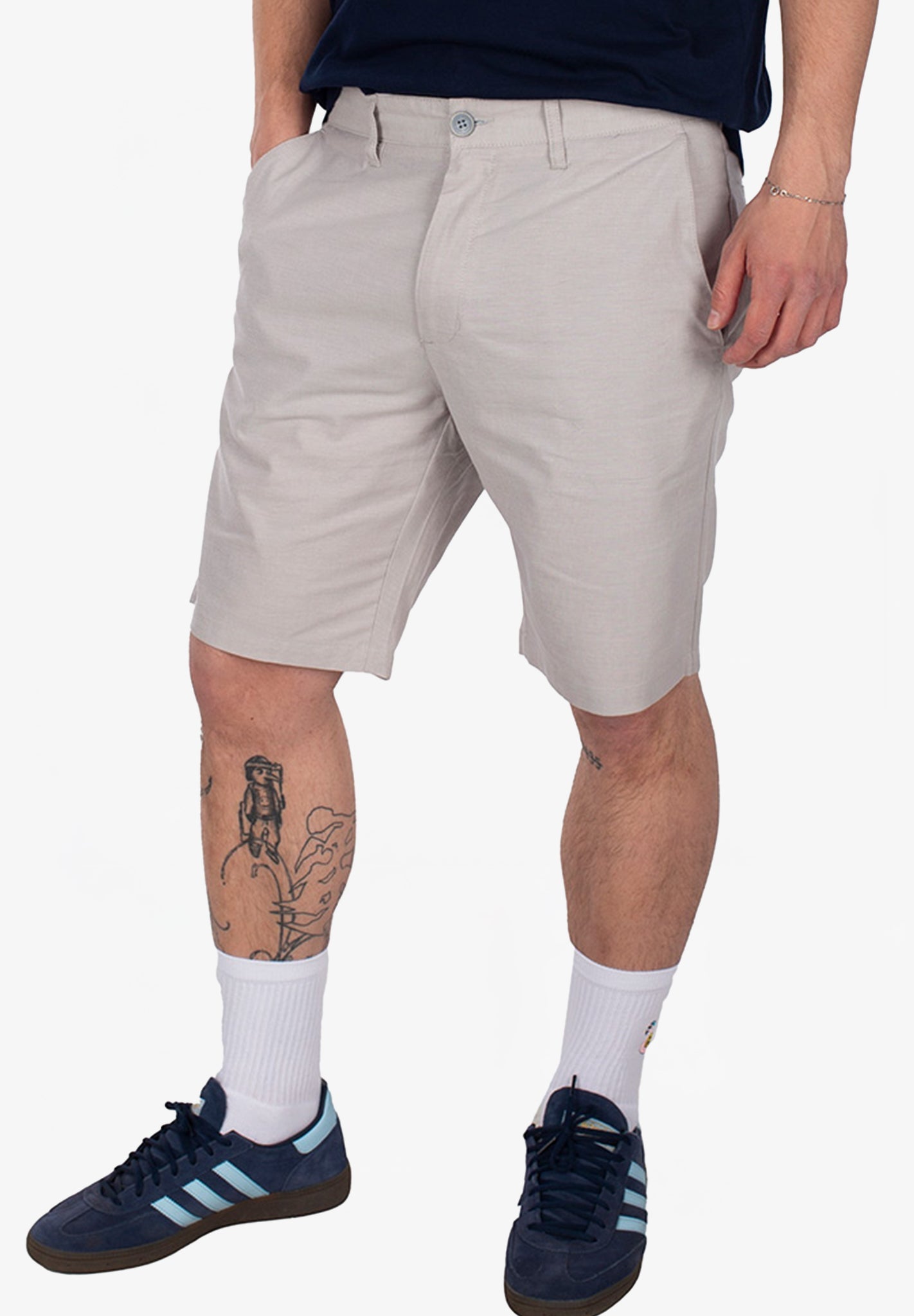IRIEDAILY - Golfer Chambray Short - Cloud Grey - BACKYARD