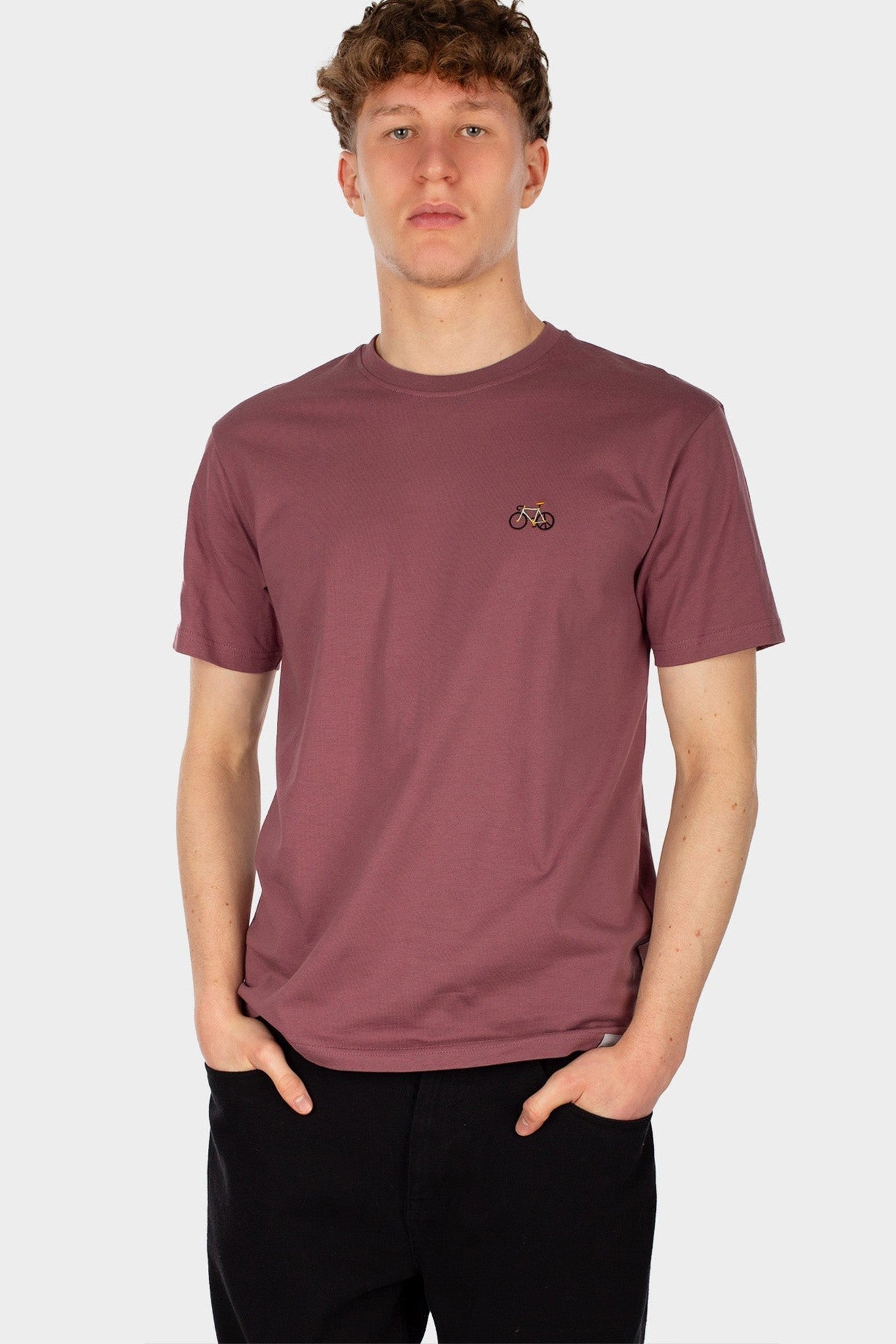 IRIEDAILY - Peaceride Emb Tee - Plum - BACKYARD