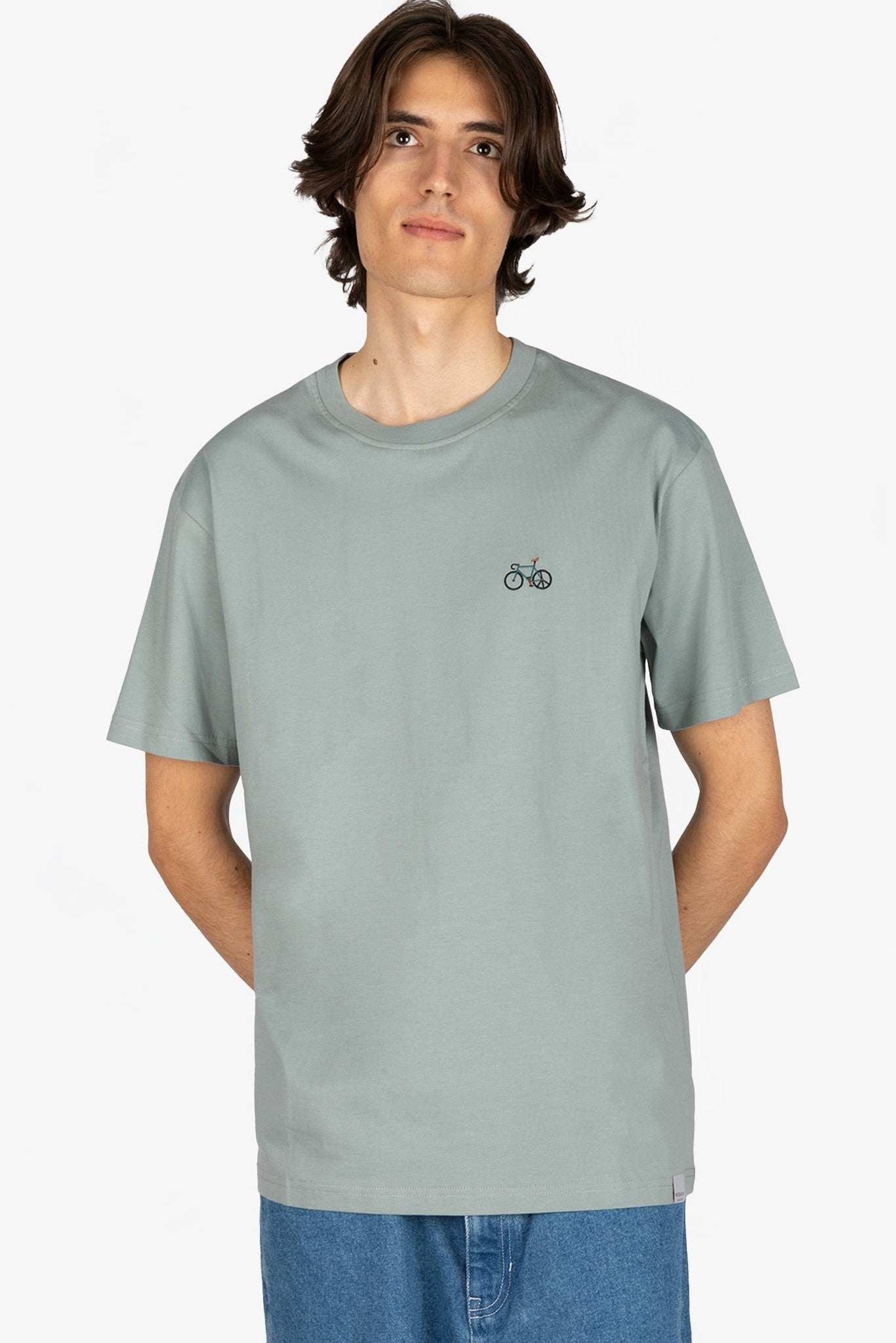 IRIEDAILY - Peaceride Emb Tee - Dark Slate - BACKYARD