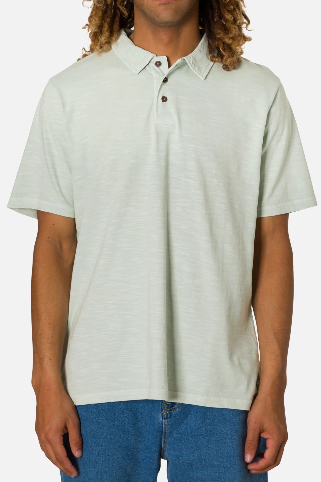 KATIN - Slub Polo - Seafoam - BACKYARD