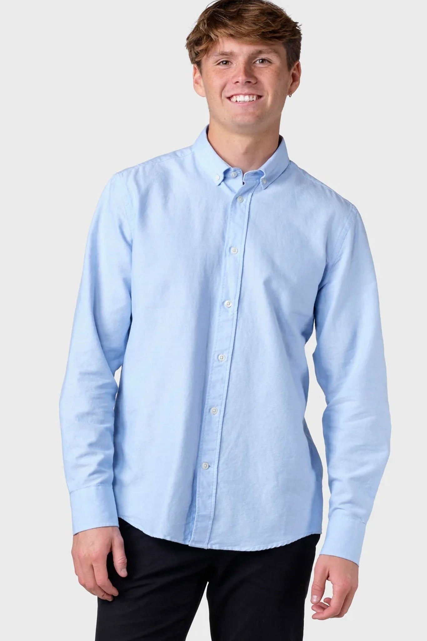 KLITMOLLER COLLECTIVE - Basic Shirt - Blue Melange - BACKYARD
