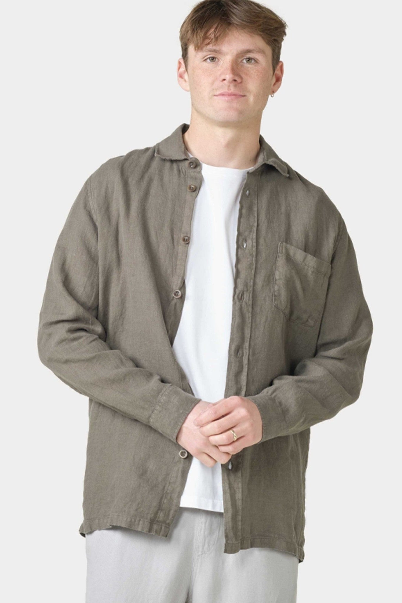 KLITMOLLER COLLECTIVE - Birger Shirt - Taupe - BACKYARD