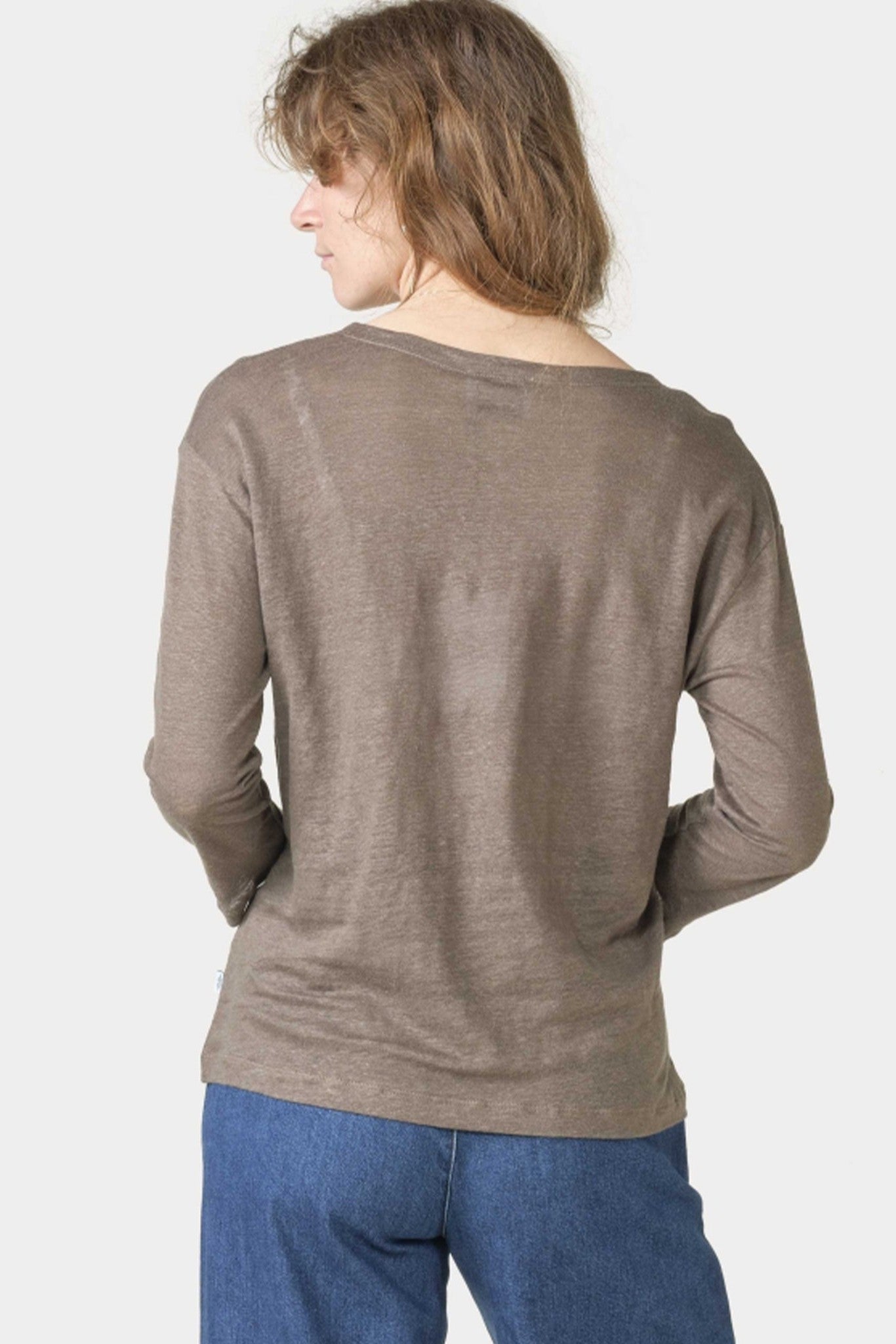 KLITMOLLER COLLECTIVE - Gudrun LS Tee - Taupe - BACKYARD