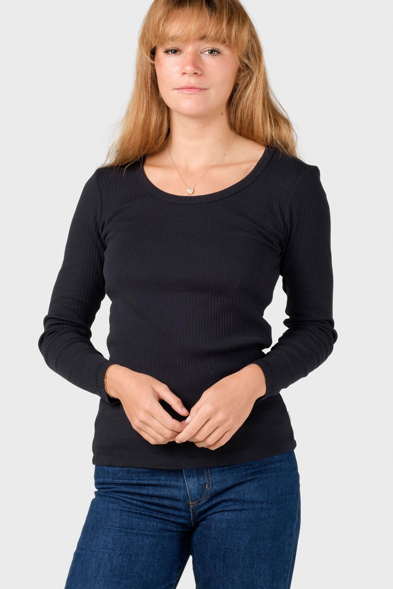 KLITMOLLER COLLECTIVE - L/S Rib Tee - Black - BACKYARD