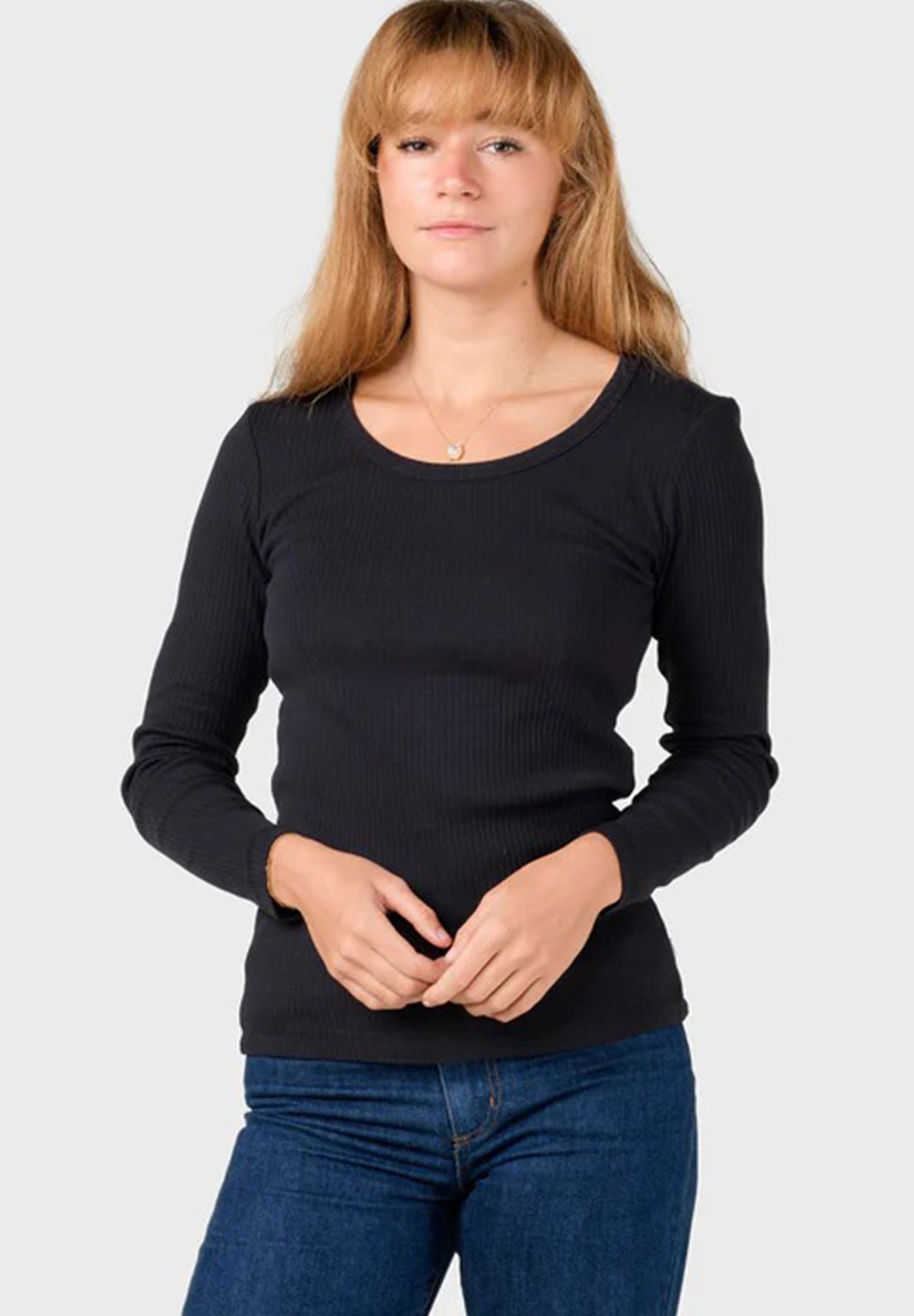 KLITMOLLER COLLECTIVE - L/S Rib Tee - Black - BACKYARD