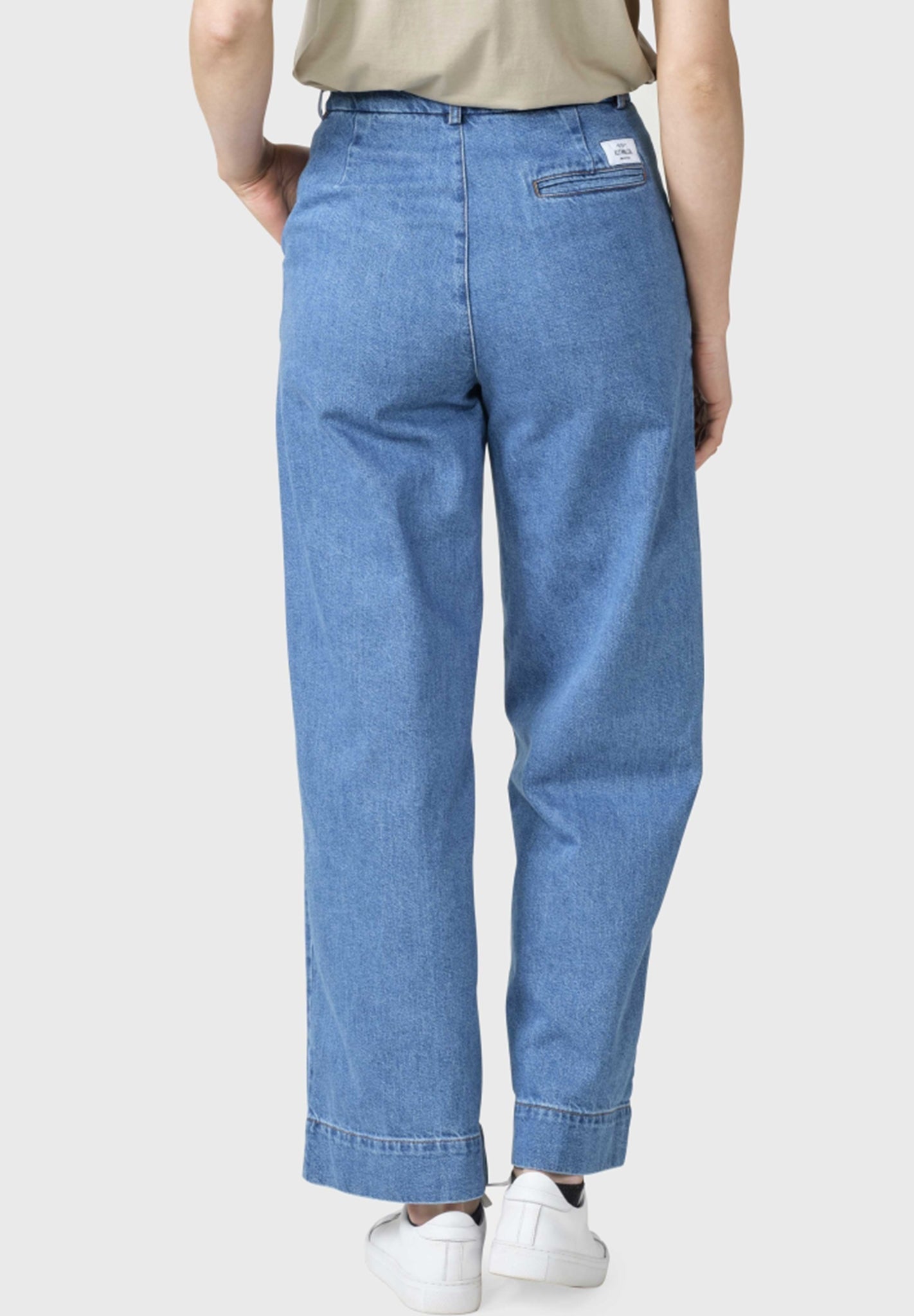 KLITMOLLER COLLECTIVE - Lydia Denim Pants - Light Blue Stonewash - BACKYARD