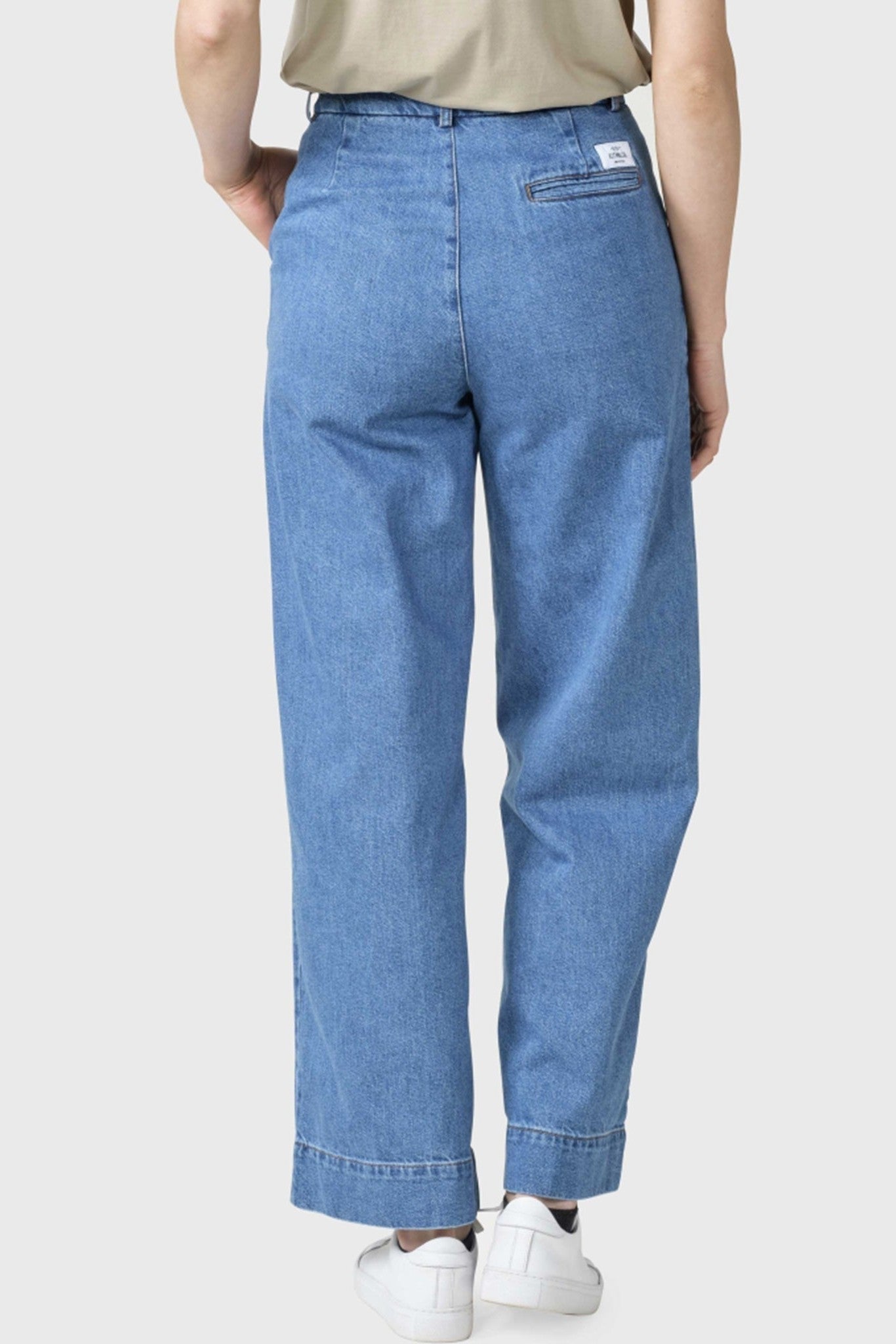 KLITMOLLER COLLECTIVE - Lydia Denim Pants - Light Blue Stonewash - BACKYARD