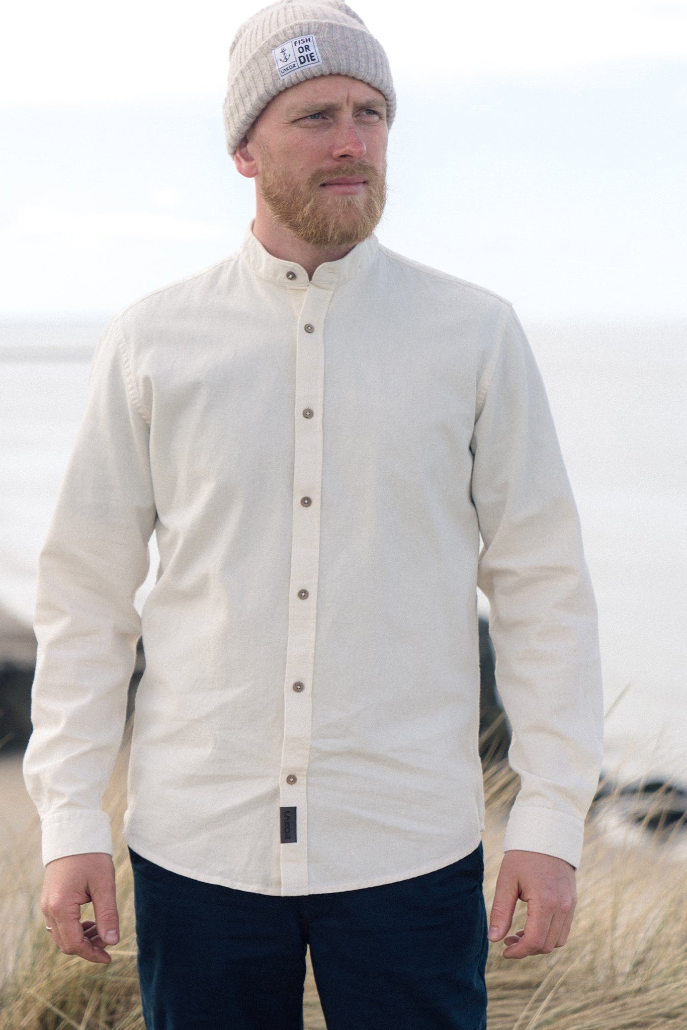 LAKOR - Plain Dal Shirt - Starwhite - BACKYARD