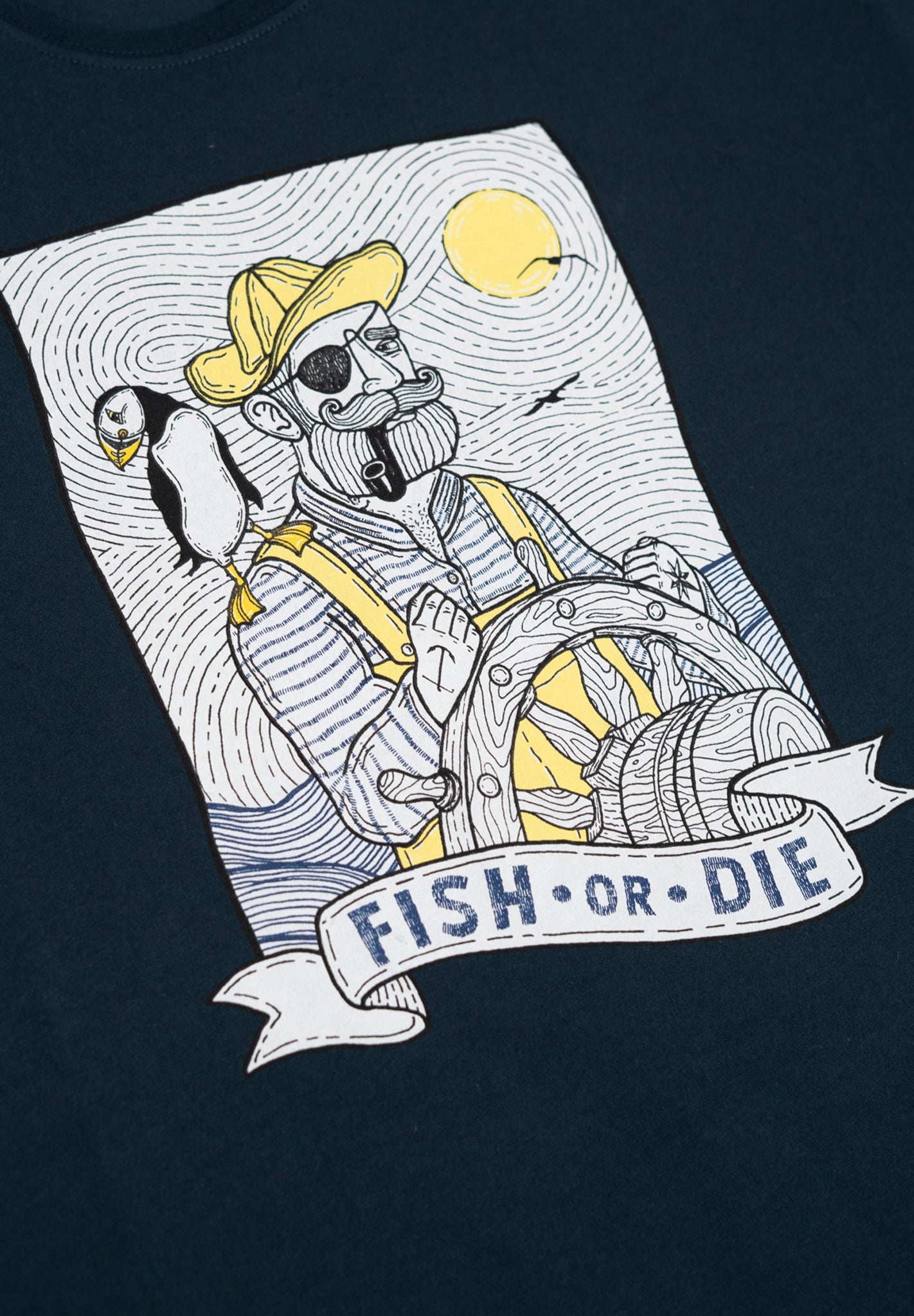 LAKOR - Seaparrot And Shipster T-Shirt - Blueberry - BACKYARD