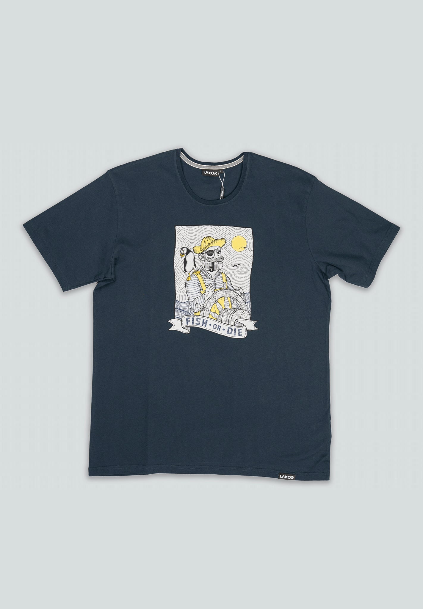 LAKOR - Seaparrot And Shipster T-Shirt - Blueberry - BACKYARD
