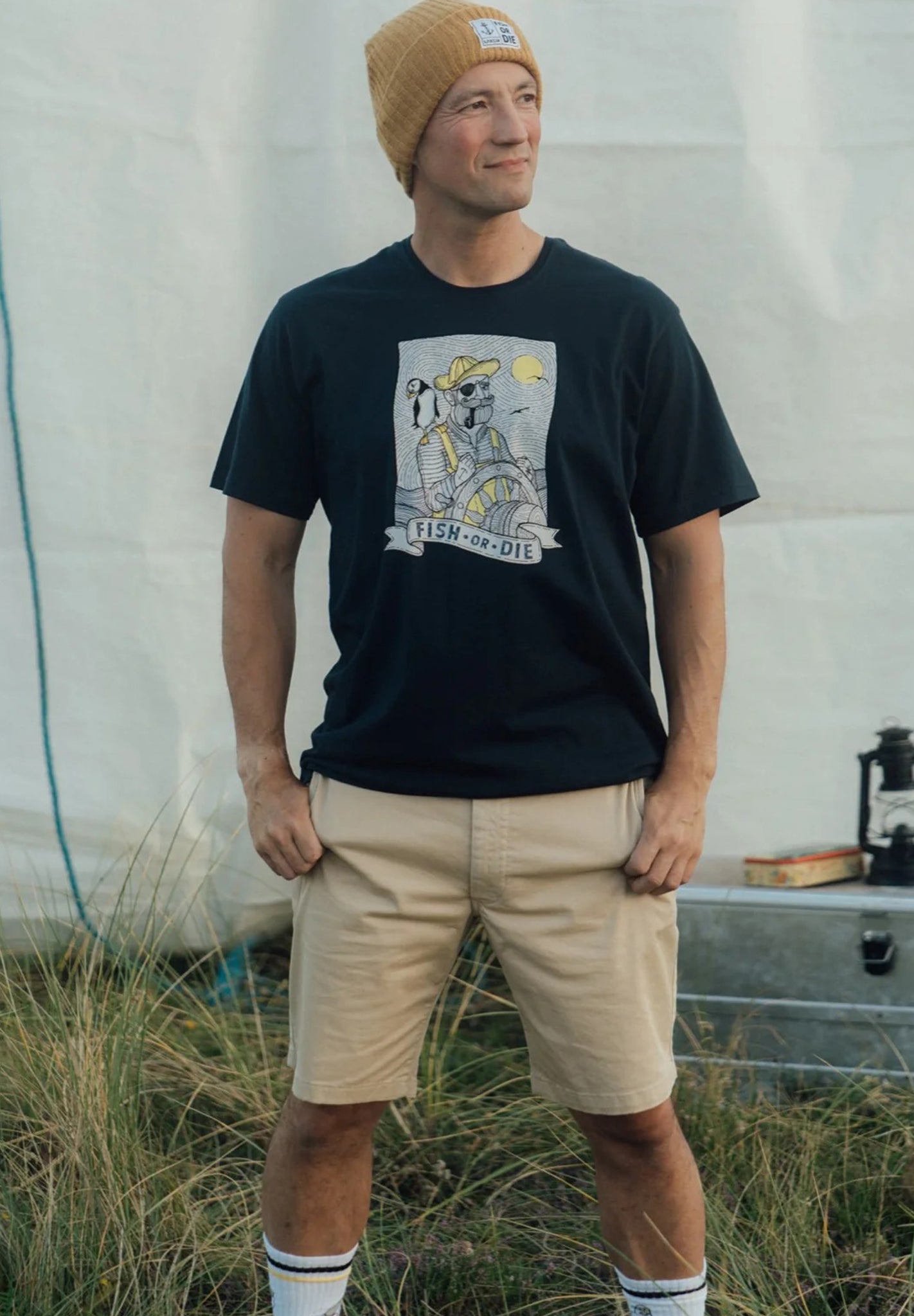 LAKOR - Seaparrot And Shipster T-Shirt - Blueberry - BACKYARD
