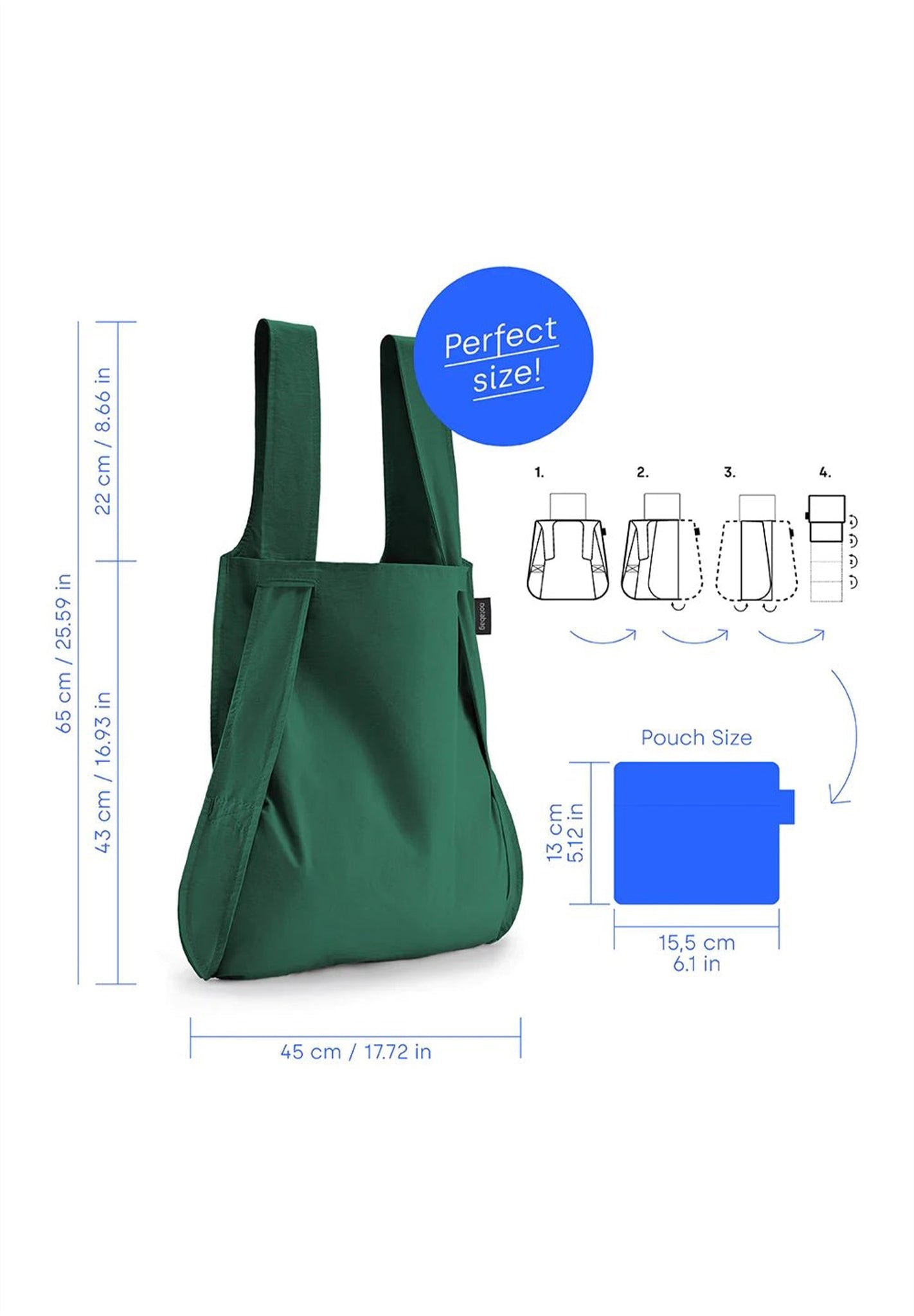 NOTABAG - Notabag Original - Forest Green - BACKYARD
