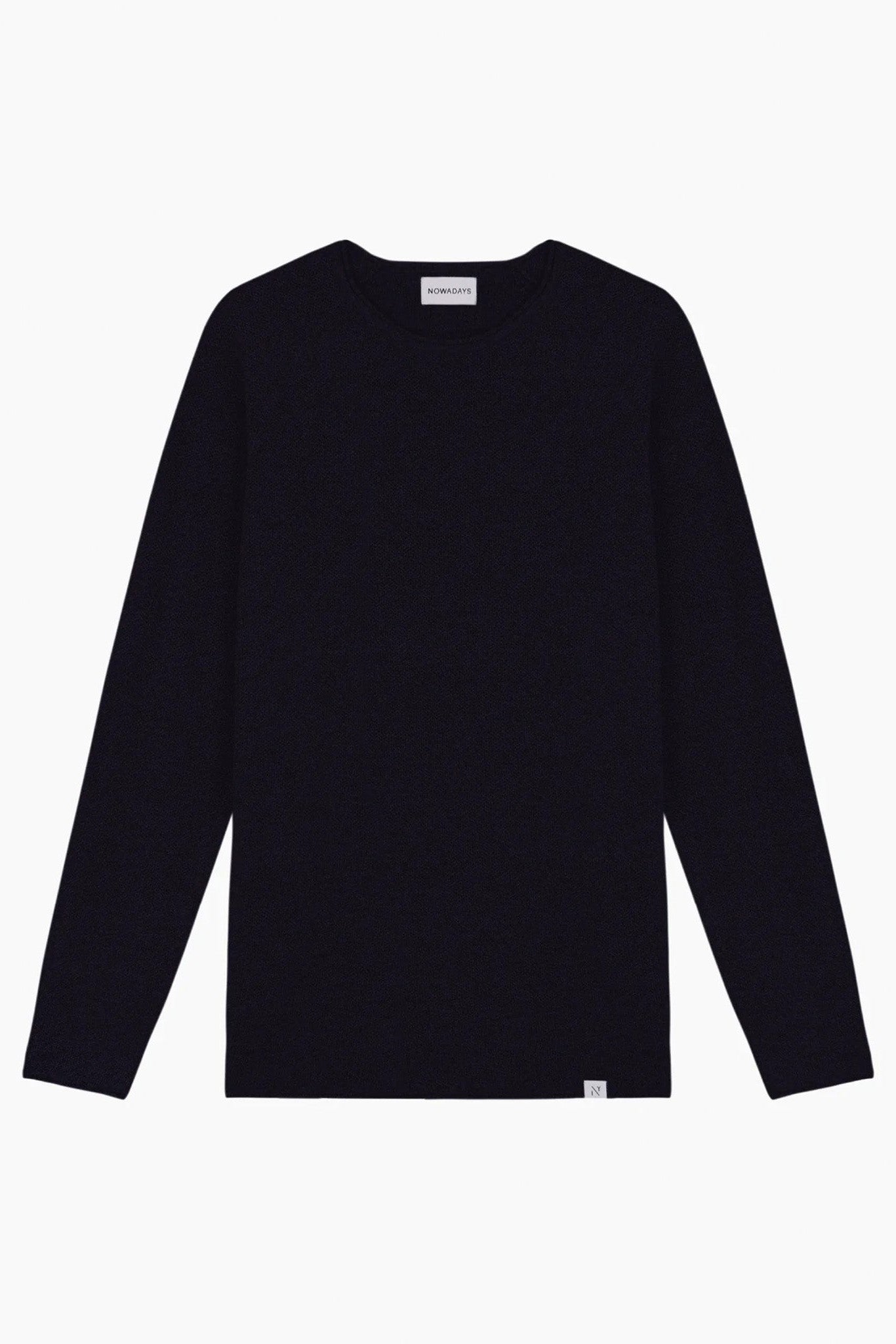 NOWADAYS - Honeycomb Crew Neck - Caviar - BACKYARD