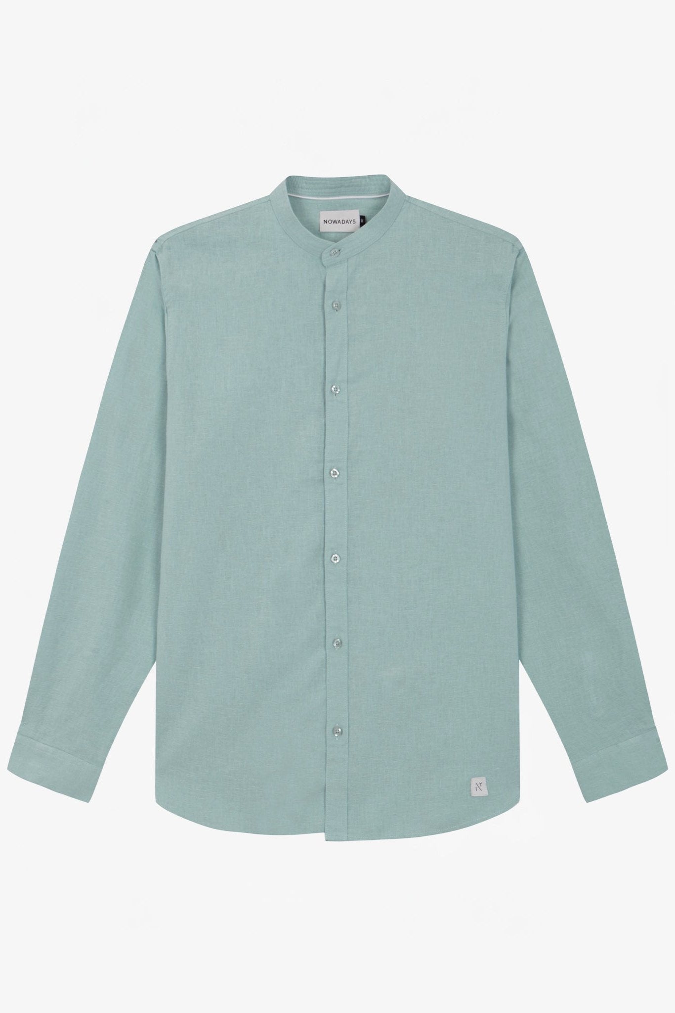 NOWADAYS - Linen Shirt - Ether Green - BACKYARD