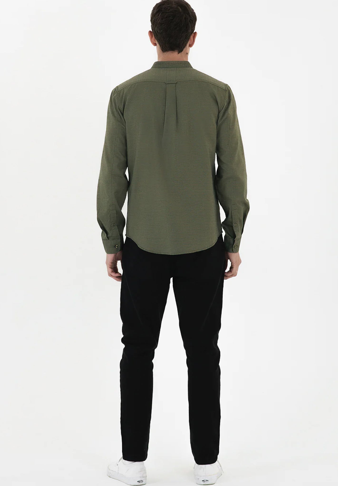 NOWADAYS - Oxford Melange Shirt - Mineral Green - BACKYARD