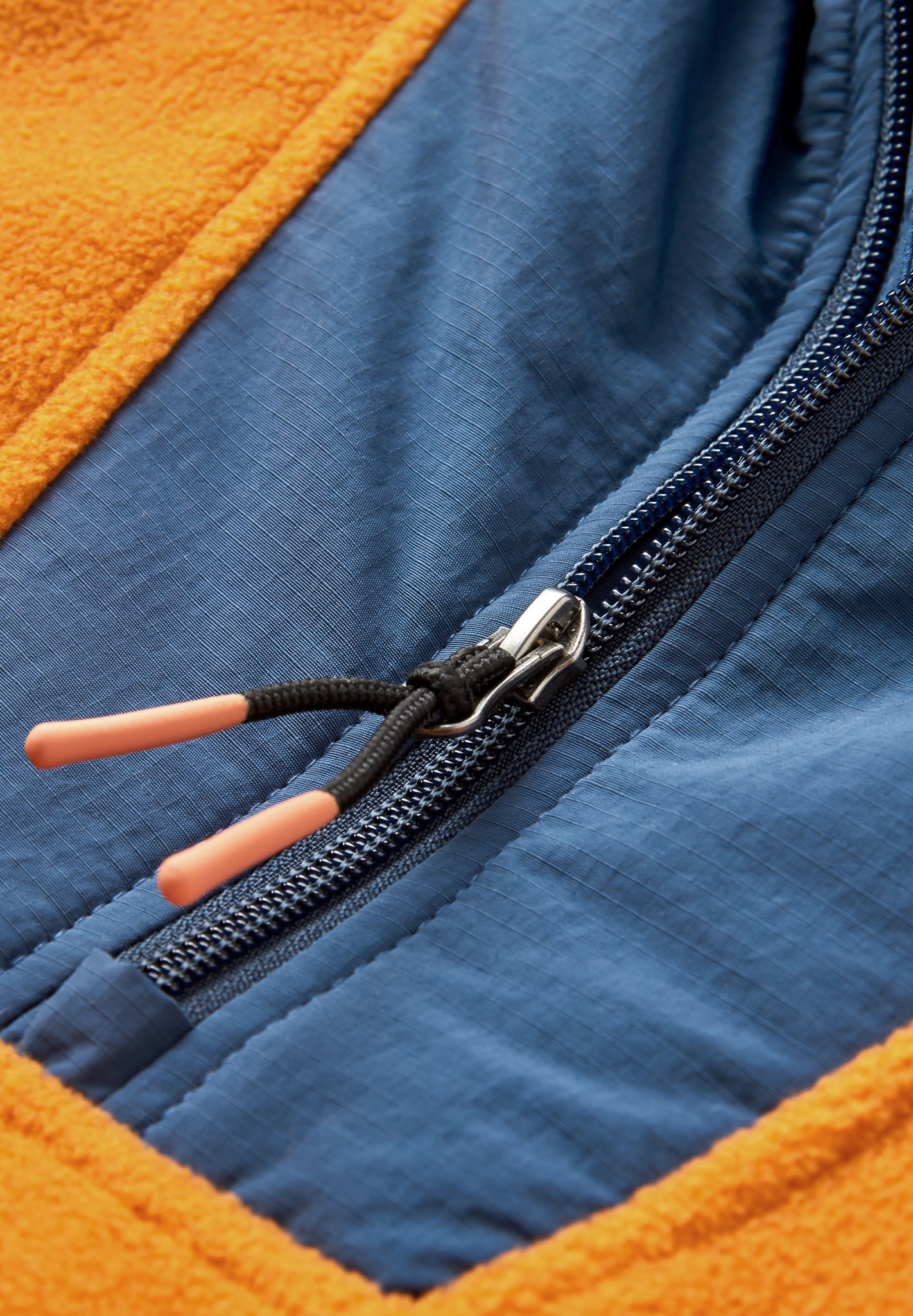 PASSENGER - Alexander 3.0 Recycled Hooded Polar Fleece - Sunrise Orange - BACKYARD