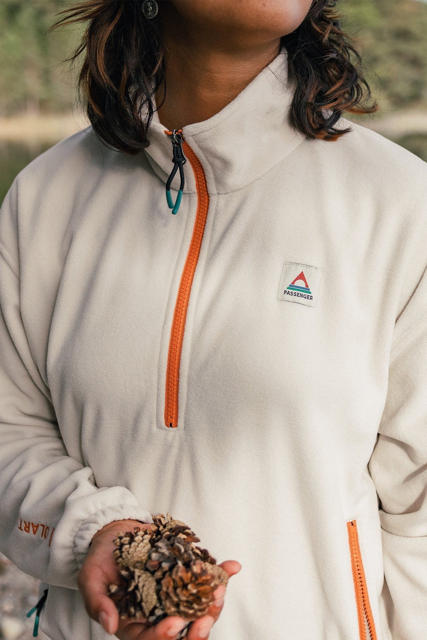 PASSENGER - Ayla Recycled Micro Polartec® Fleece - Vintage White - BACKYARD