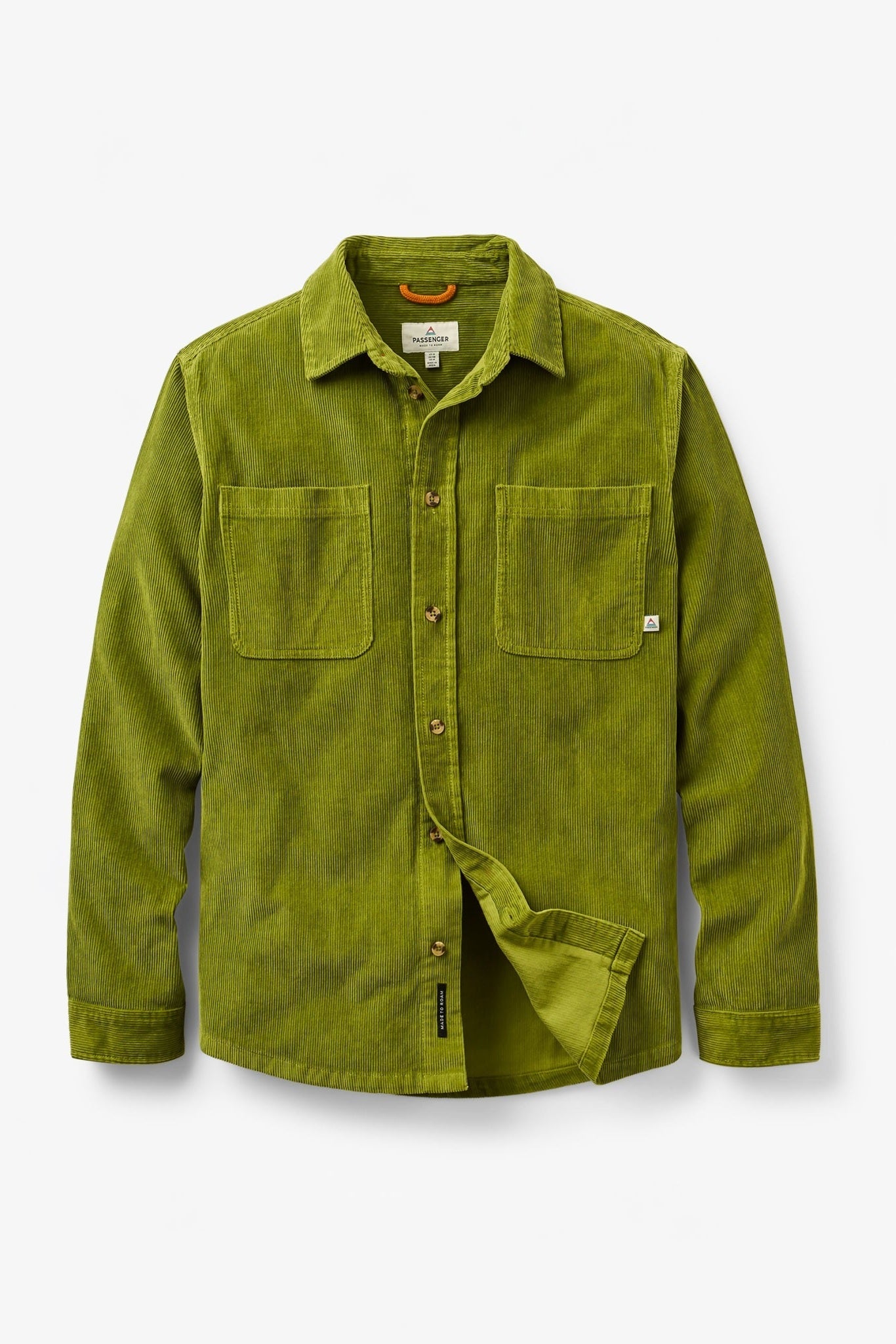 PASSENGER - Backcountry Cord Shirt - Tea Green - BACKYARD