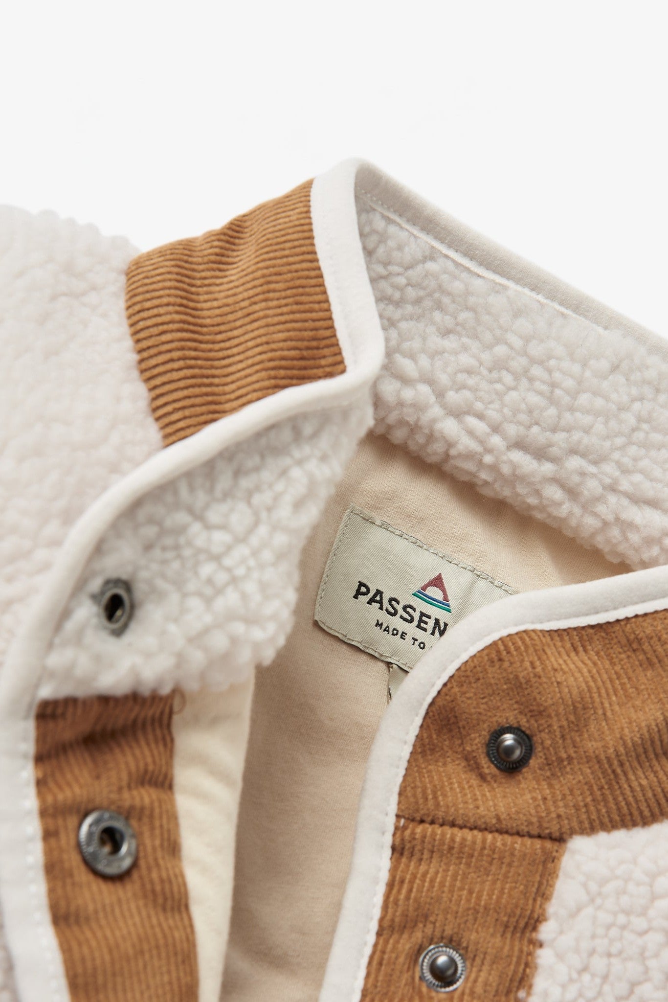 PASSENGER - Clover 2.0 Recycled Sherpa Fleece - Vintage White - BACKYARD