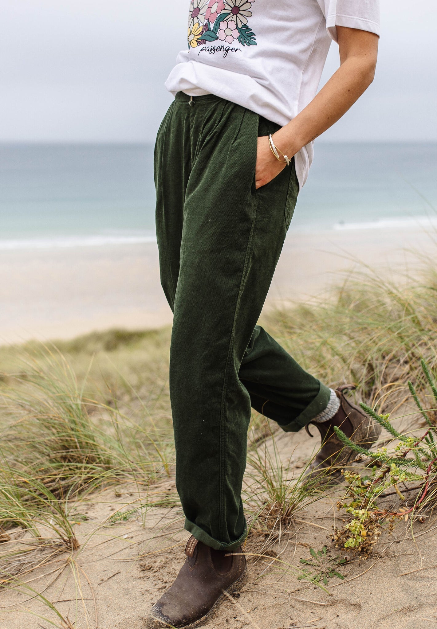 PASSENGER - Compass Recycled Corduroy Trouser - BACKYARD