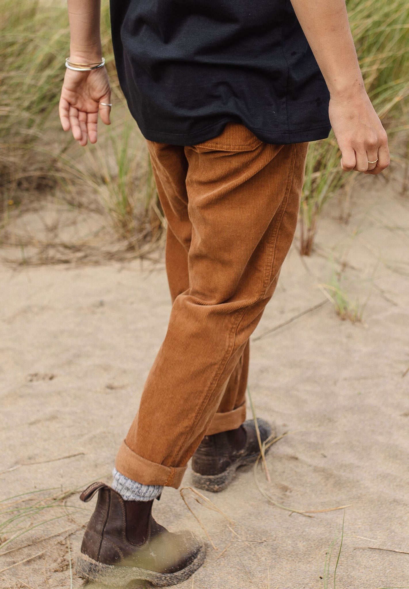 PASSENGER - Compass Recycled Corduroy Trouser - Coconut - BACKYARD