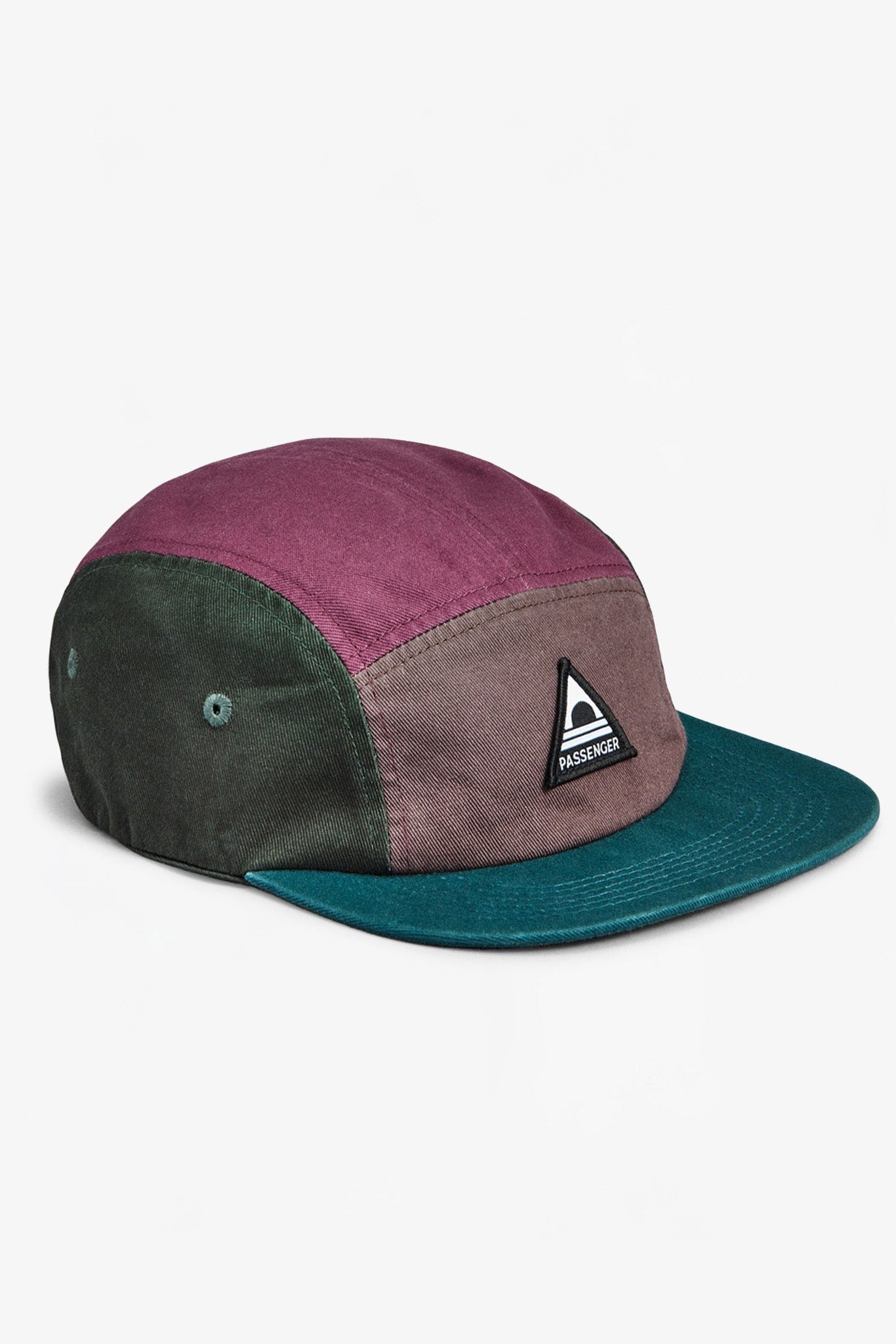 PASSENGER - Fixie Recycled 5 Panel Cap - Grape Multi - BACKYARD