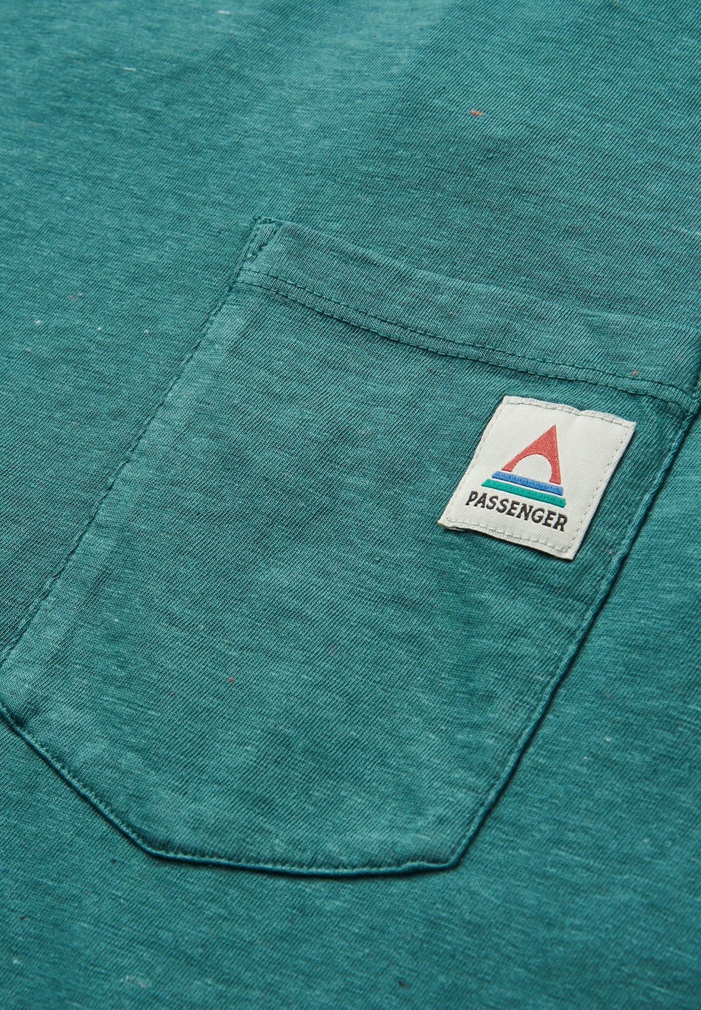 PASSENGER - Heritage Recycled Relaxed Fit T-Shirt - Deep Ocean Marl - BACKYARD