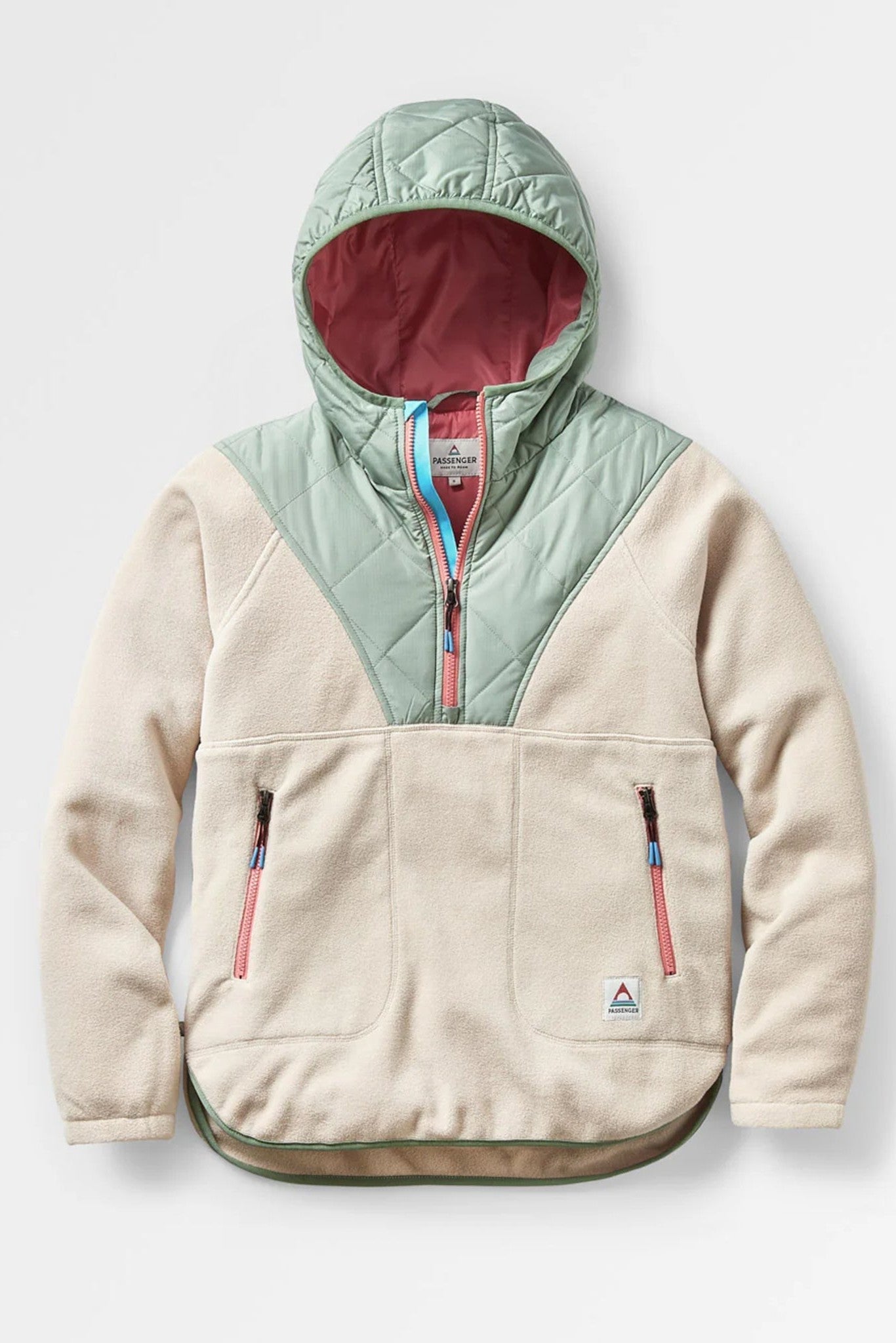 PASSENGER - Juana Recycled Polar Hooded Fleece - Oatmeal - BACKYARD
