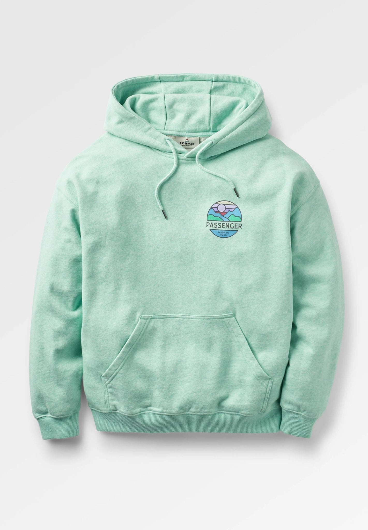 PASSENGER - Laidback Organic Cotton Hoodie - Aqua Marl - BACKYARD