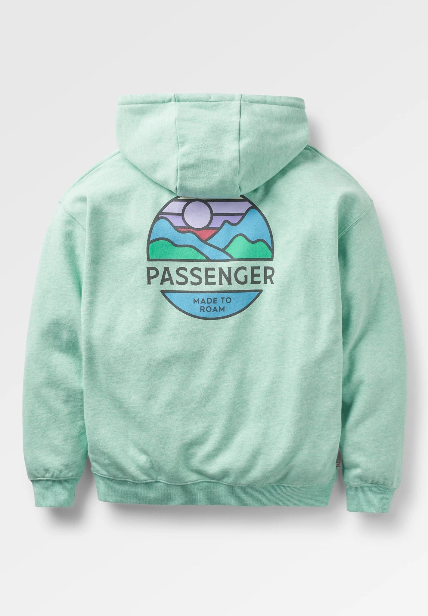 PASSENGER - Laidback Organic Cotton Hoodie - Aqua Marl - BACKYARD