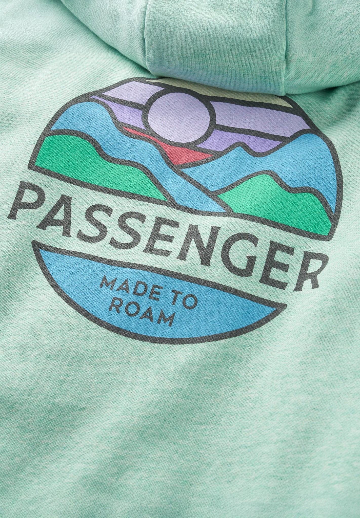 PASSENGER - Laidback Organic Cotton Hoodie - Aqua Marl - BACKYARD