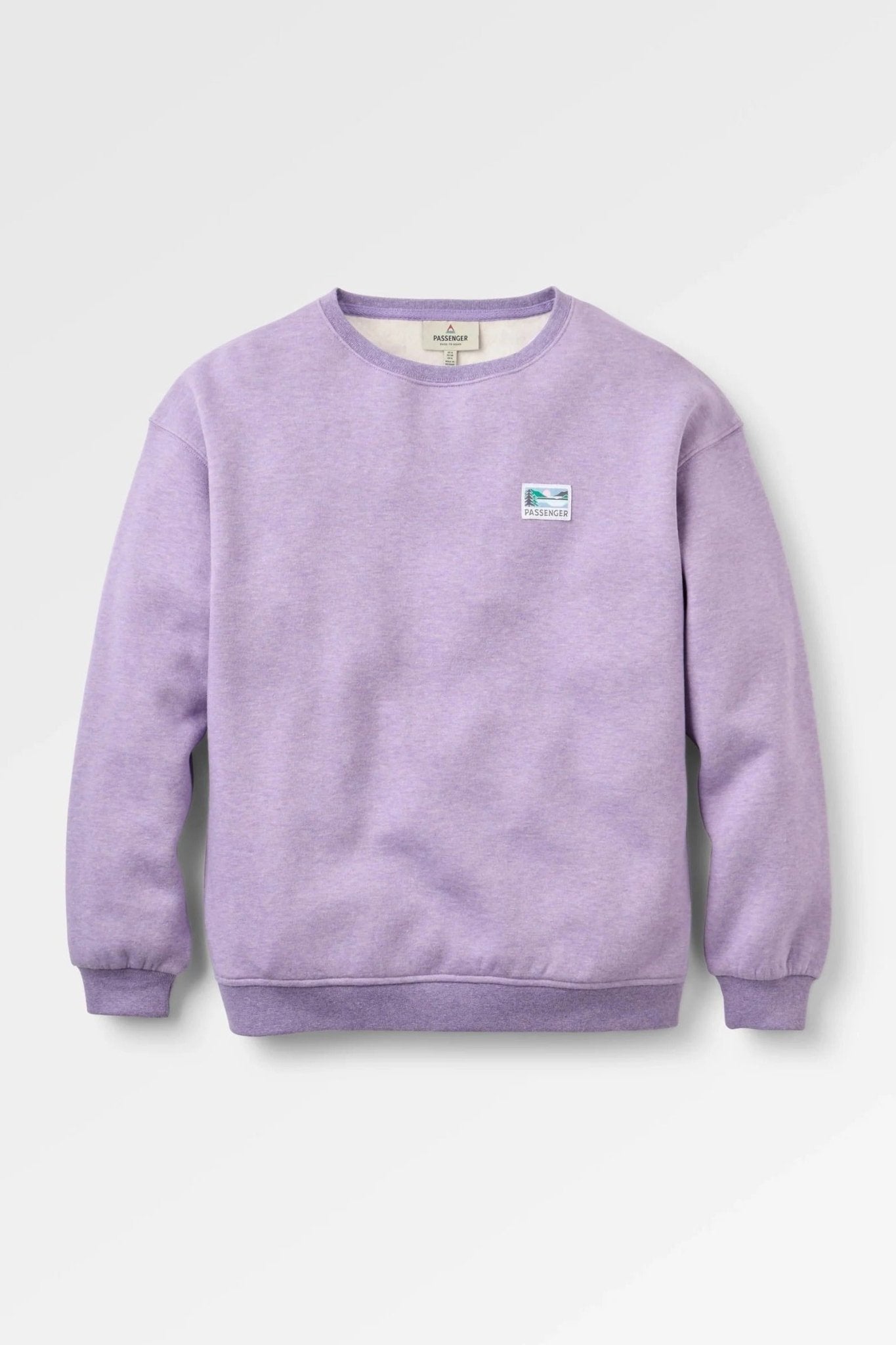 PASSENGER-Legacy Sweatshirt-Purple Haze Marl-BACKYARD