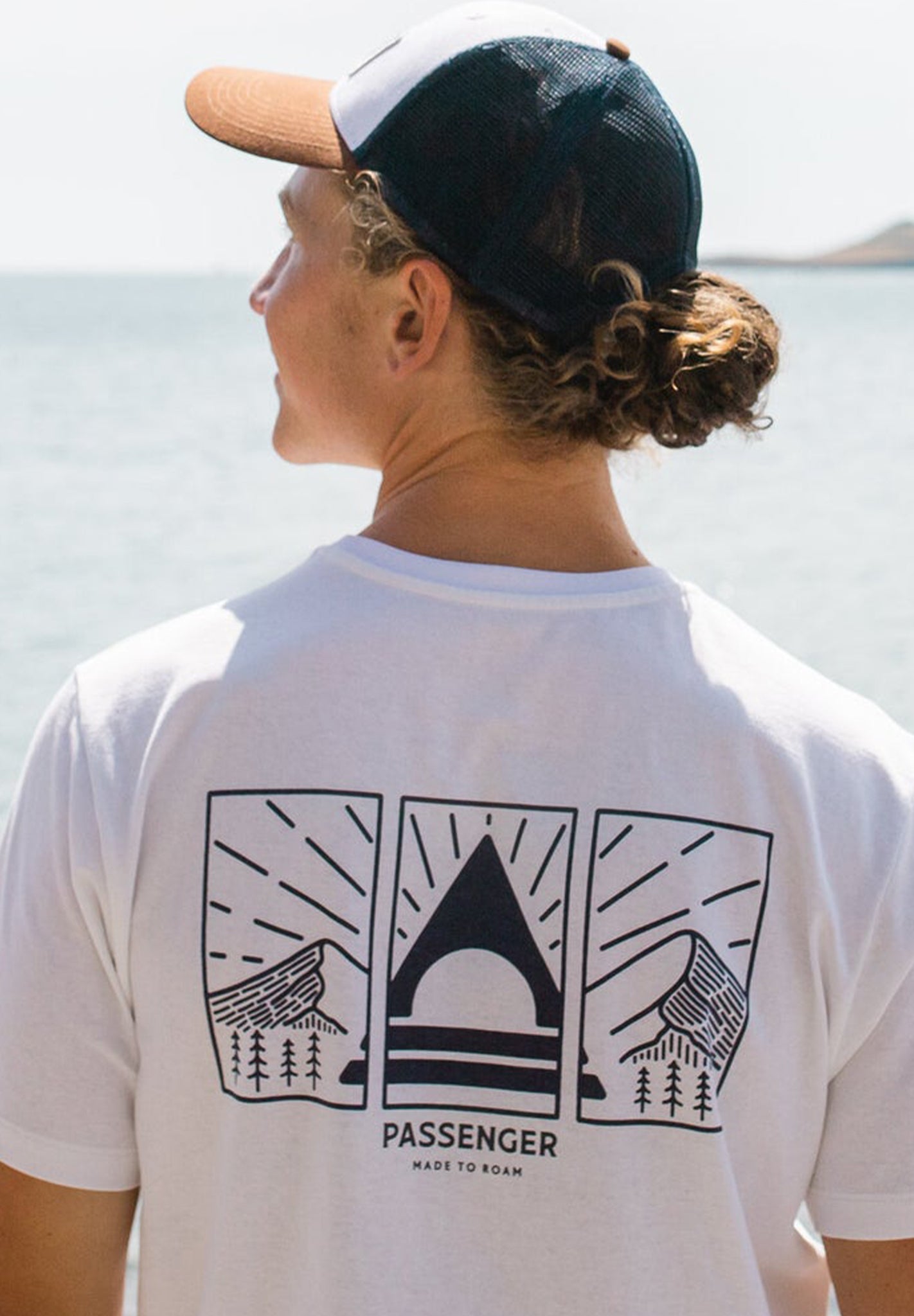 PASSENGER - Made To Roam Mesh Snapback Cap - Rich Navy Rubber - BACKYARD