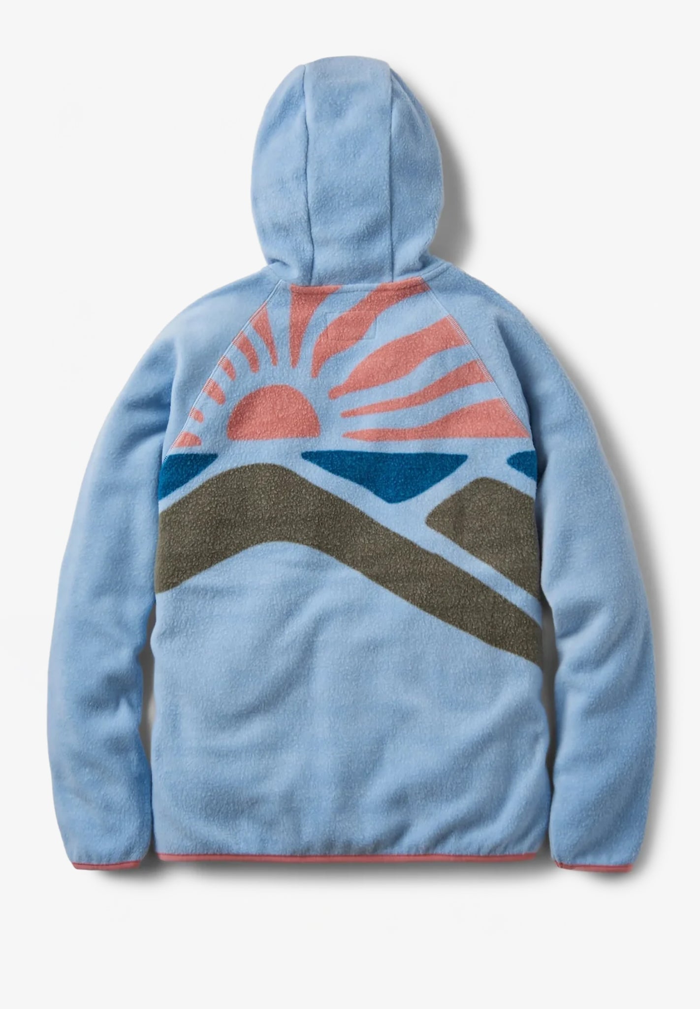 PASSENGER - North Coast Vista 2.0 Full Zip Recycled Sherpa Fleece - Blue Fog - BACKYARD