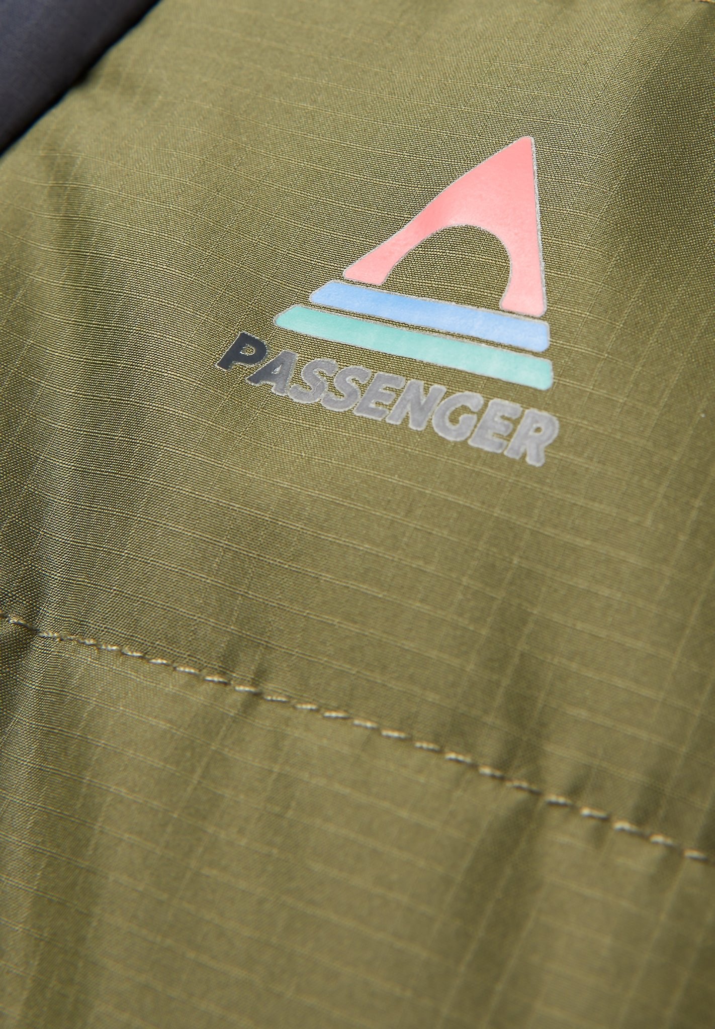 PASSENGER - Oceanic Recycled Insulated 1/2 Zip Jacket - Black Khaki - BACKYARD