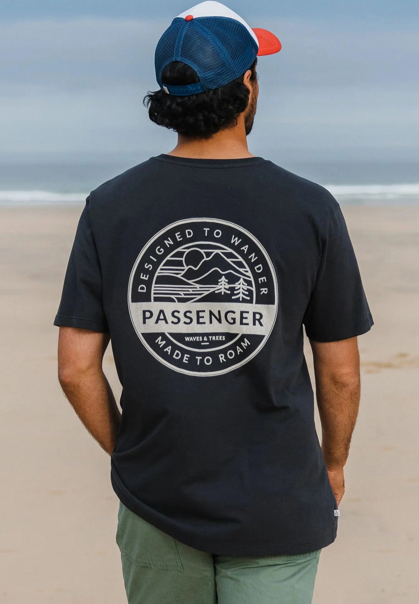 PASSENGER - Odyssey Recycled Cotton T-Shirt - Black - BACKYARD