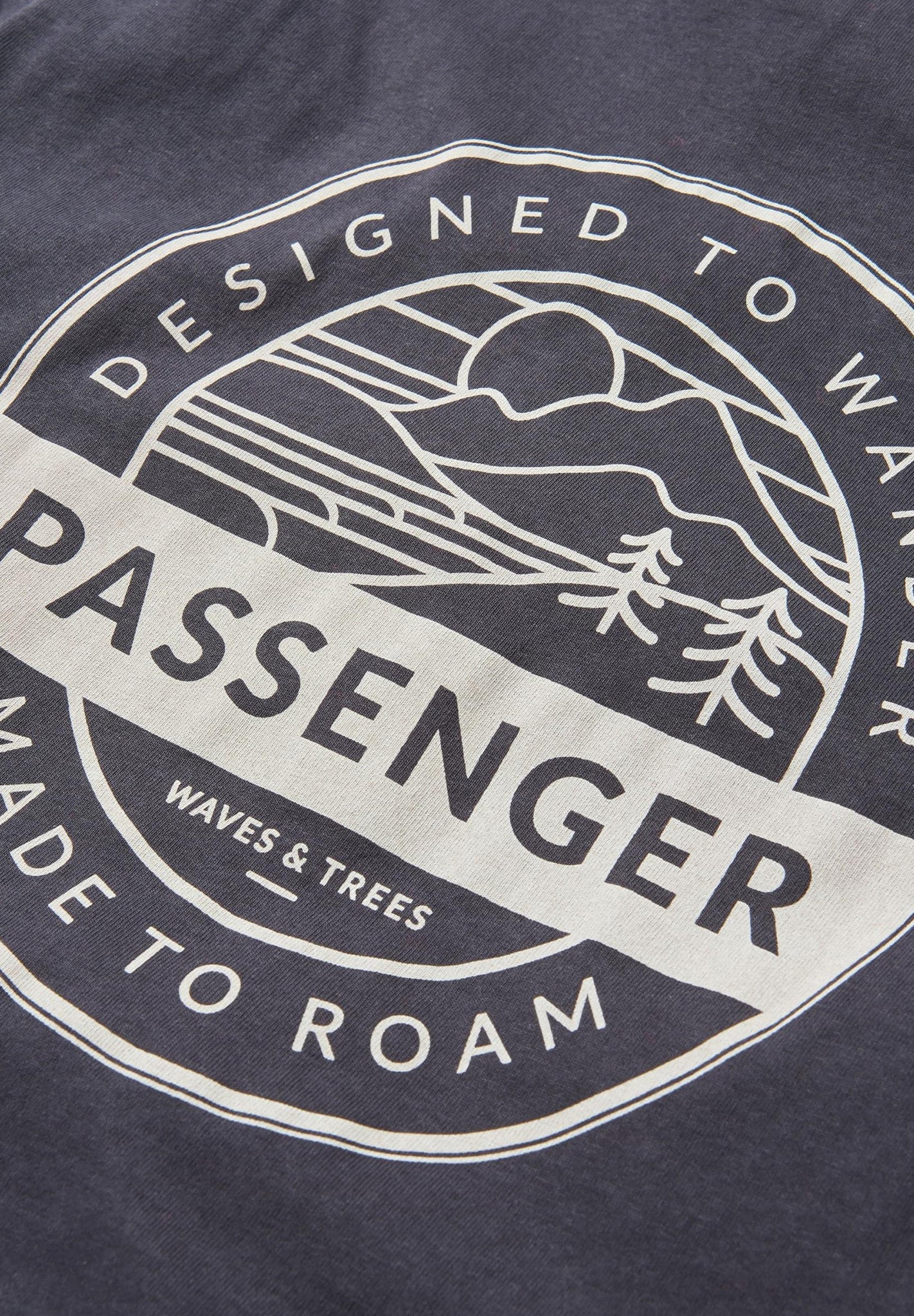 PASSENGER - Odyssey Recycled Cotton T-Shirt - Black - BACKYARD