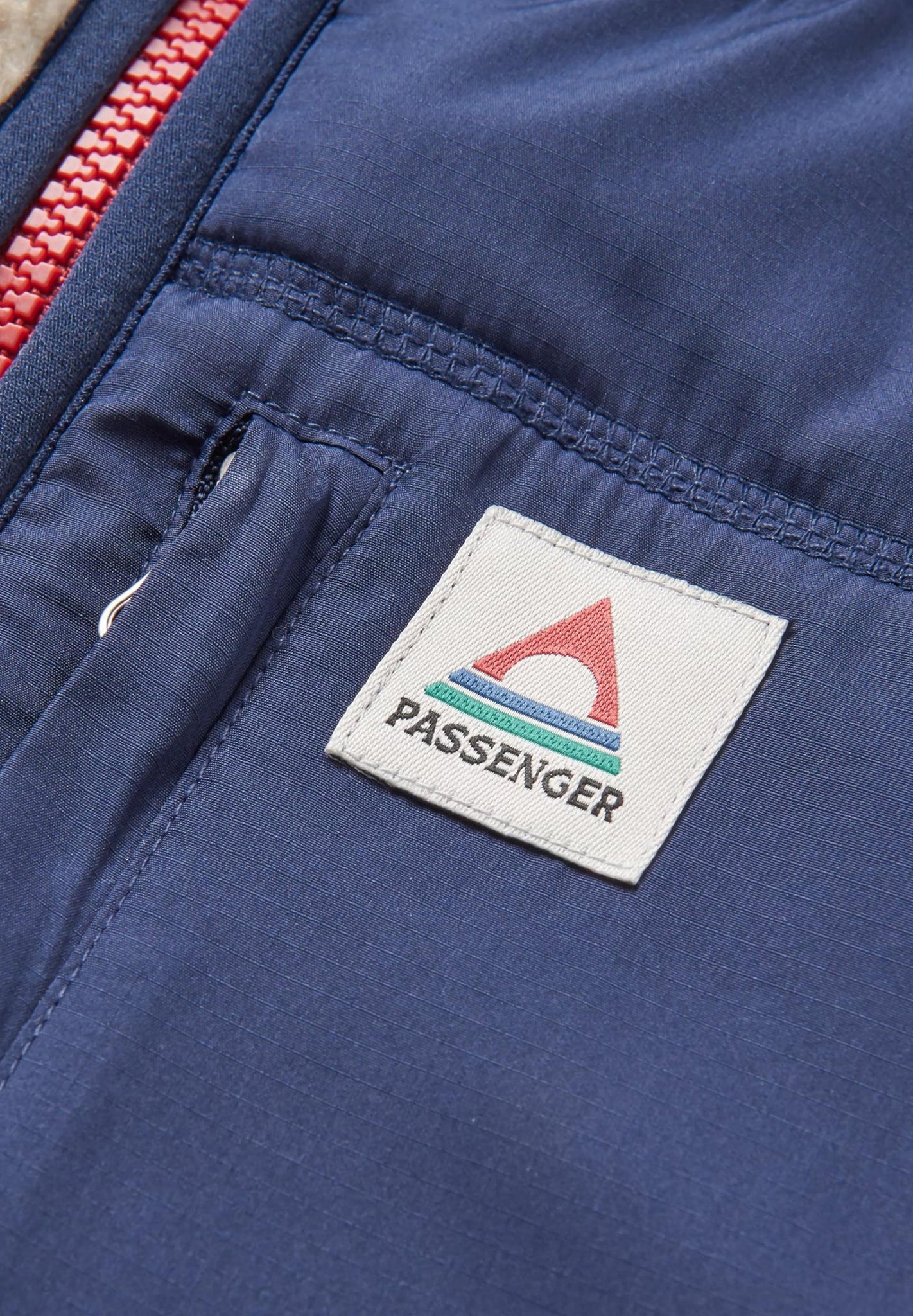 PASSENGER - Offgrid 2.0 1/2 Zip Recycled Sherpa - Fleece - Oatmeal Navy - BACKYARD