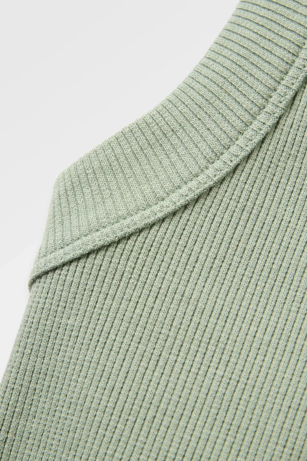 PASSENGER - Out There Ribbed Cropped Vest - Pistachio - BACKYARD