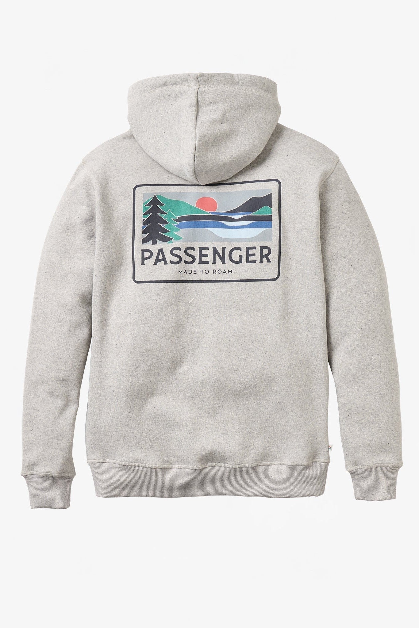 PASSENGER - Roamer Recycled Cotton Hoodie - Grey Marl - BACKYARD