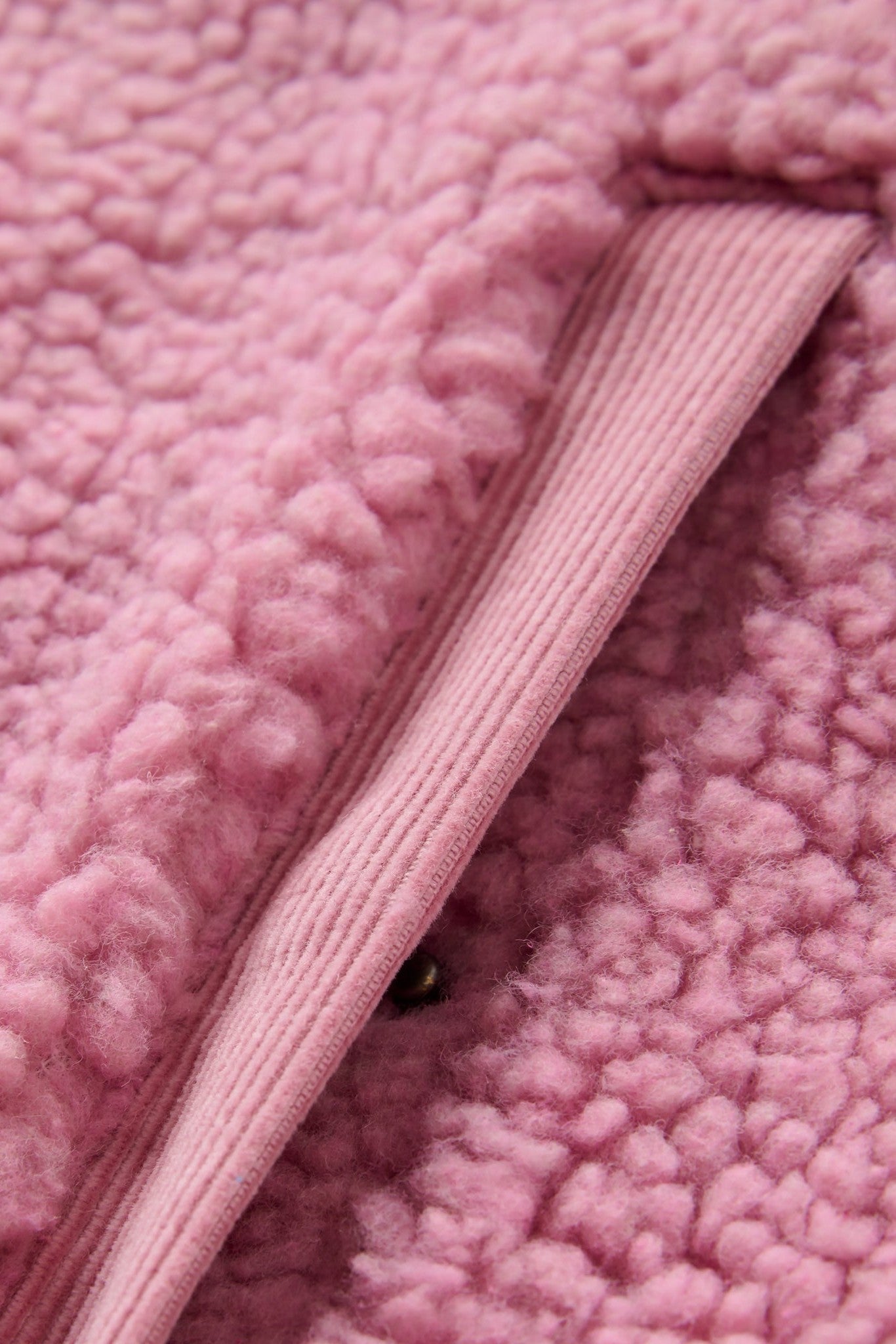 PASSENGER - Tawny Collarless Deep - Pile Sherpa Gilet 2.0 - Pink Haze - BACKYARD