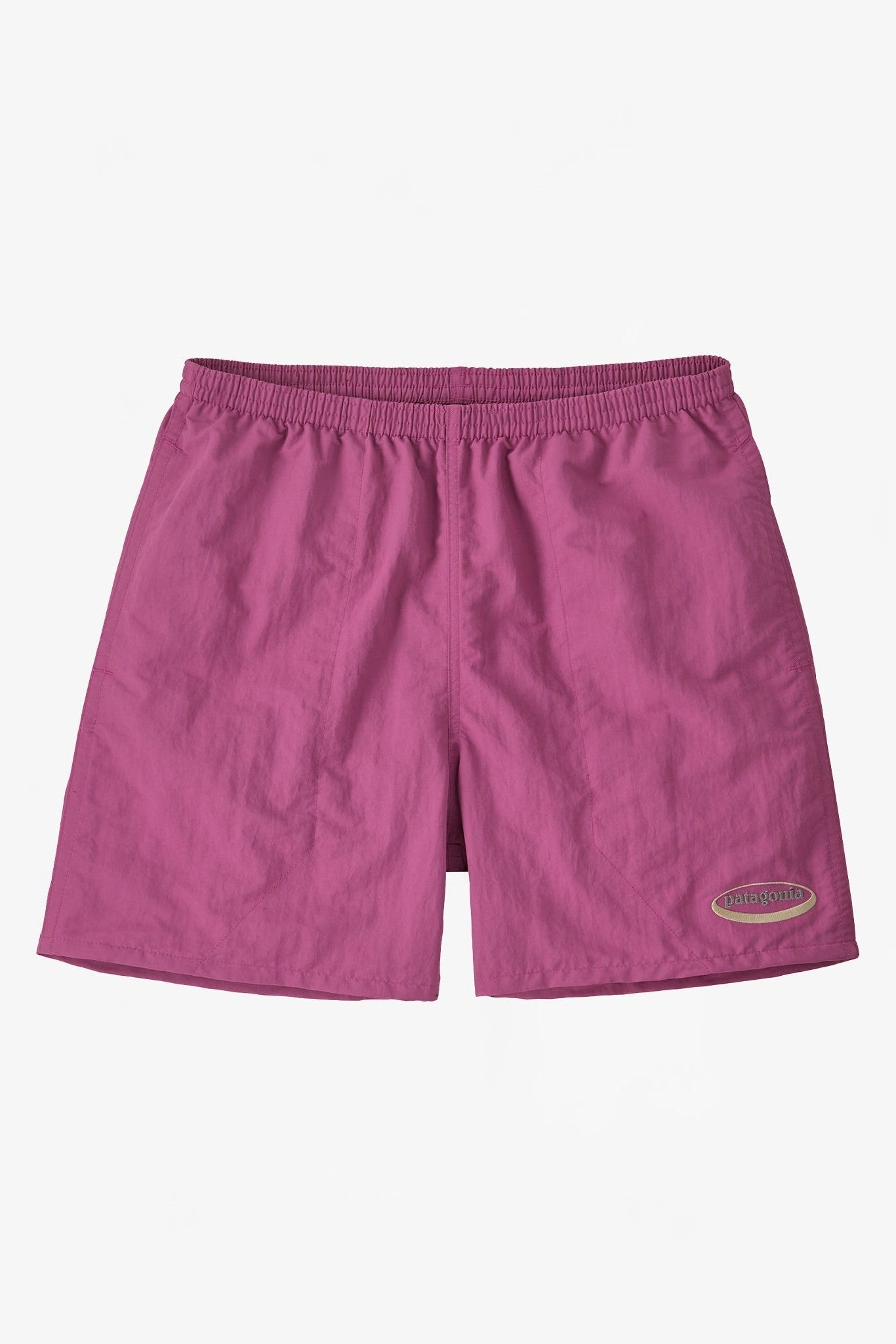 PATAGONIA - Men's Baggies Shorts - '95 Oval Logo: Faded Magenta - BACKYARD