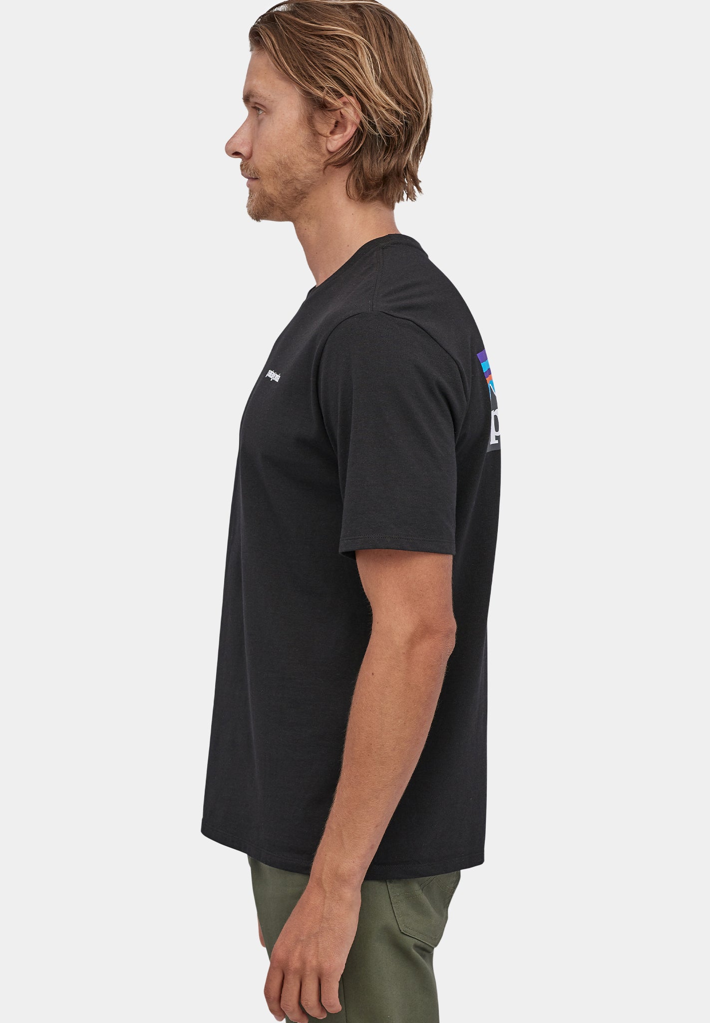 PATAGONIA - Men's P - 6 Logo Responsibili - Tee - Black - BACKYARD