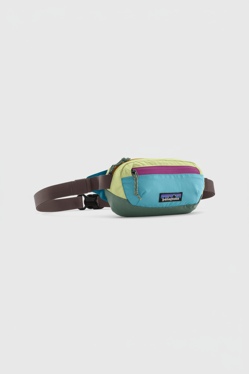 PATAGONIA-Terravia Mini Hip Pack-Patchwork Snowmelt Blue-BACKYARD