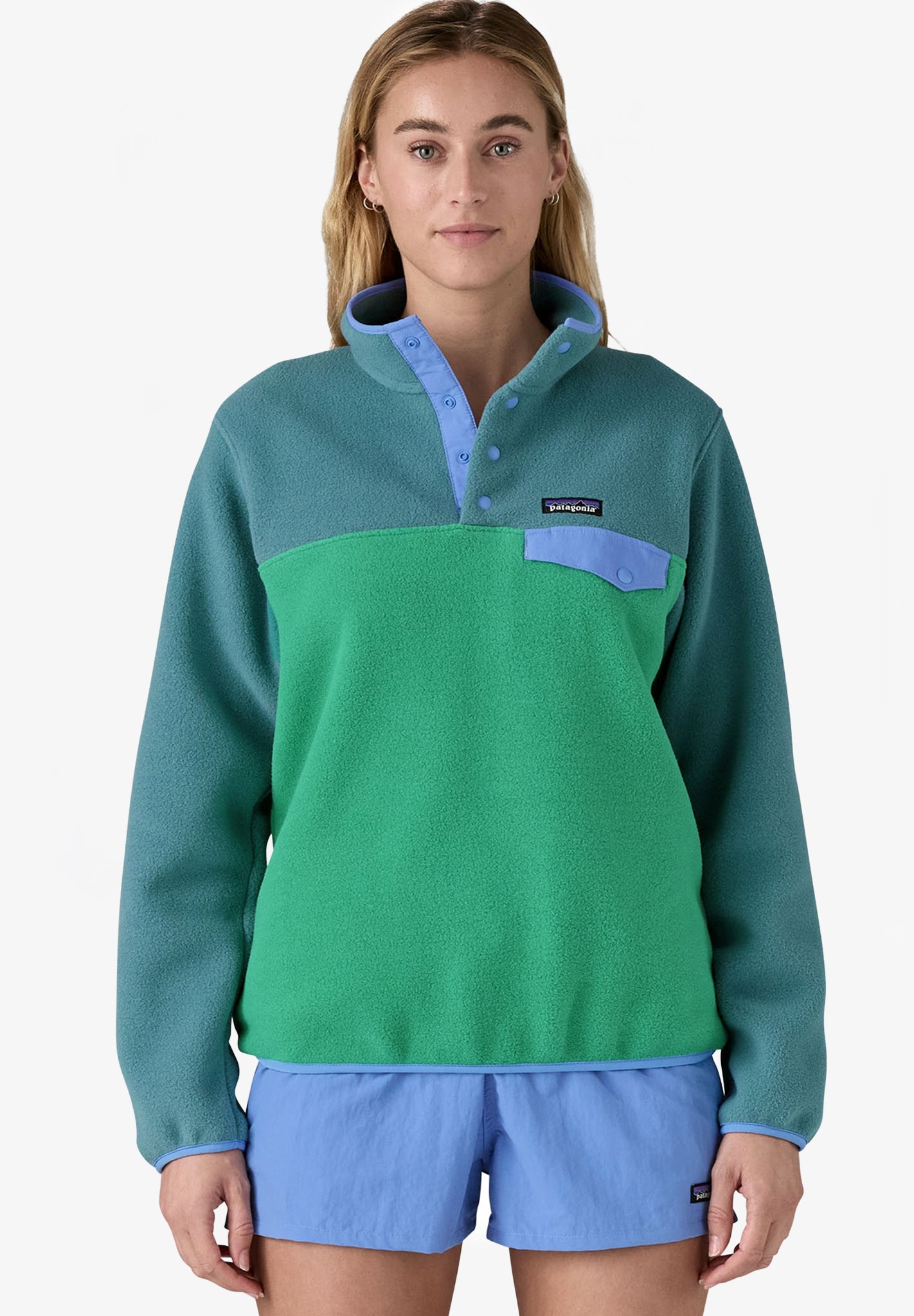 PATAGONIA - Women's Lightweight Synchilla Snap - T Pullover - Heartleaf Green - BACKYARD